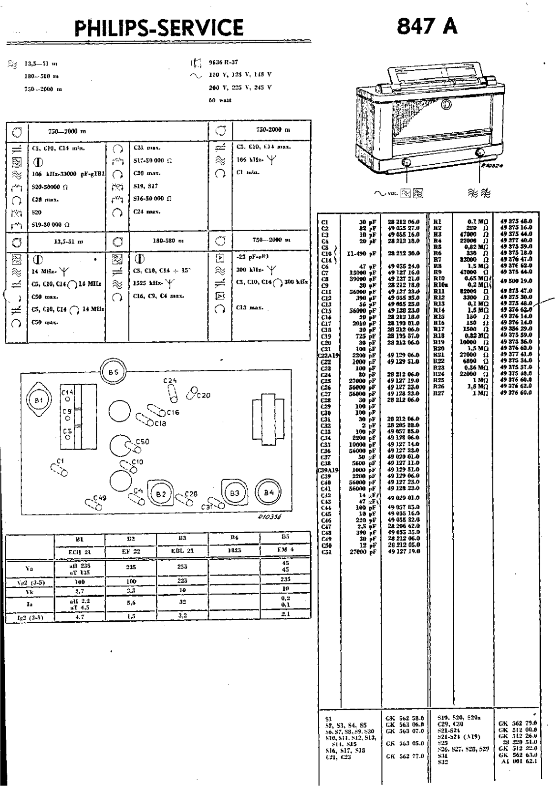 Philips 847-A Service Manual