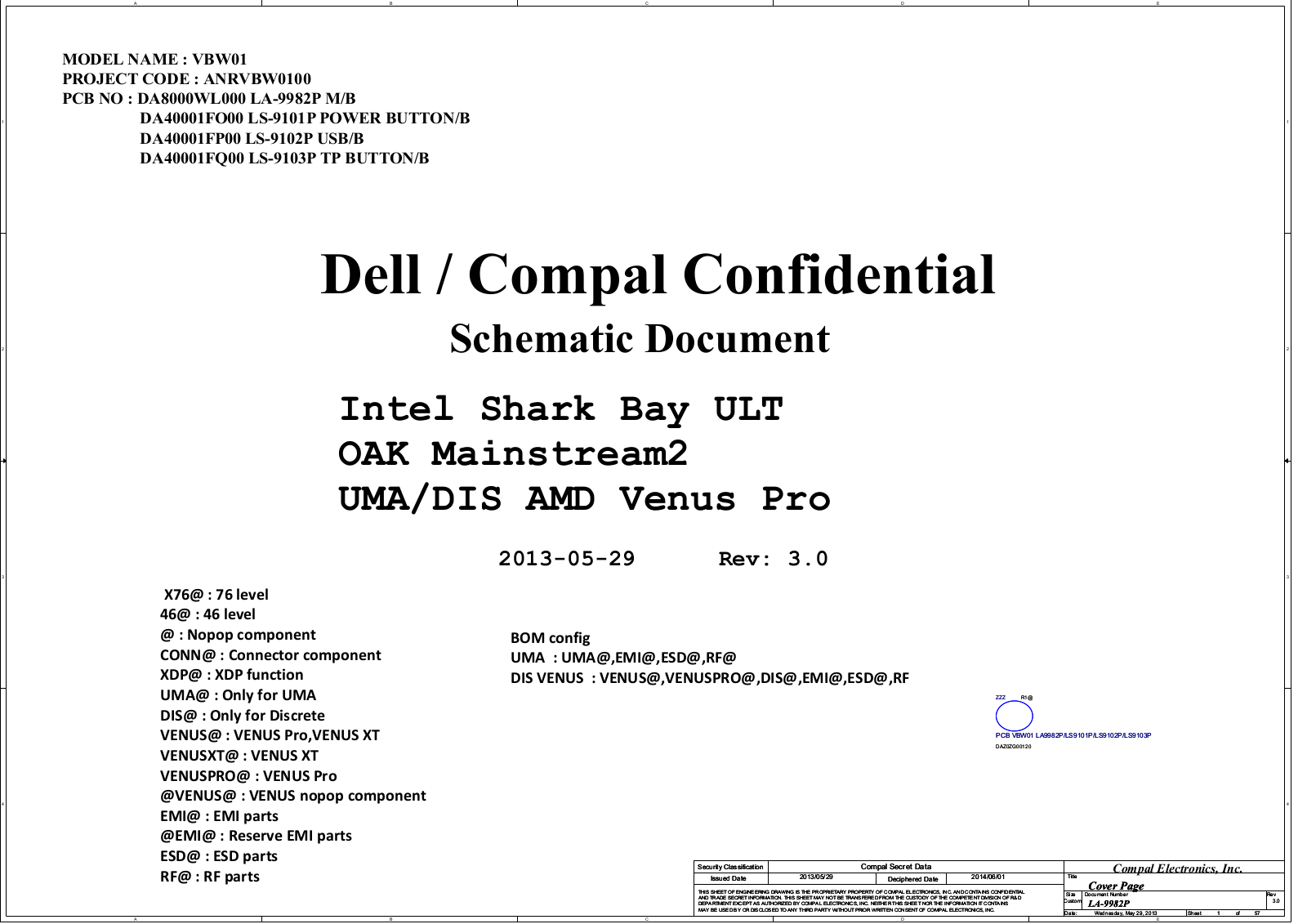 COMPAL la-9982p Schematics