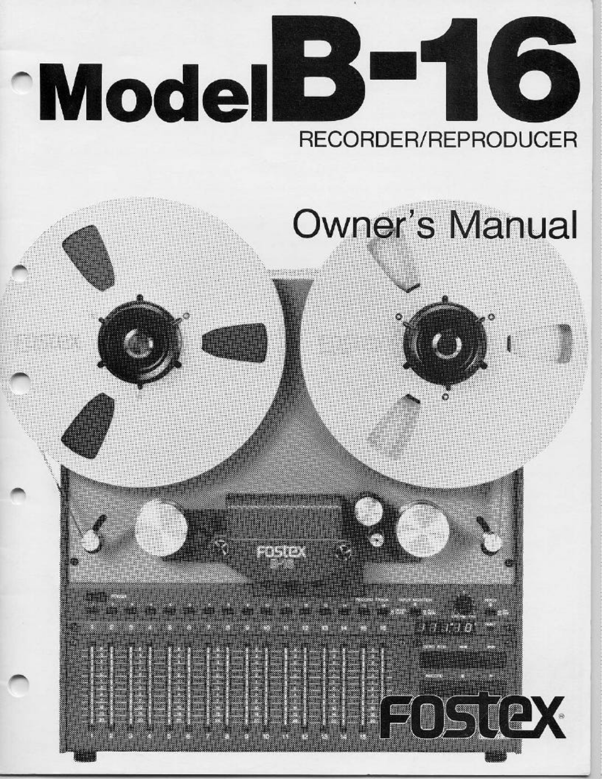 Fostex B-16 User Manual