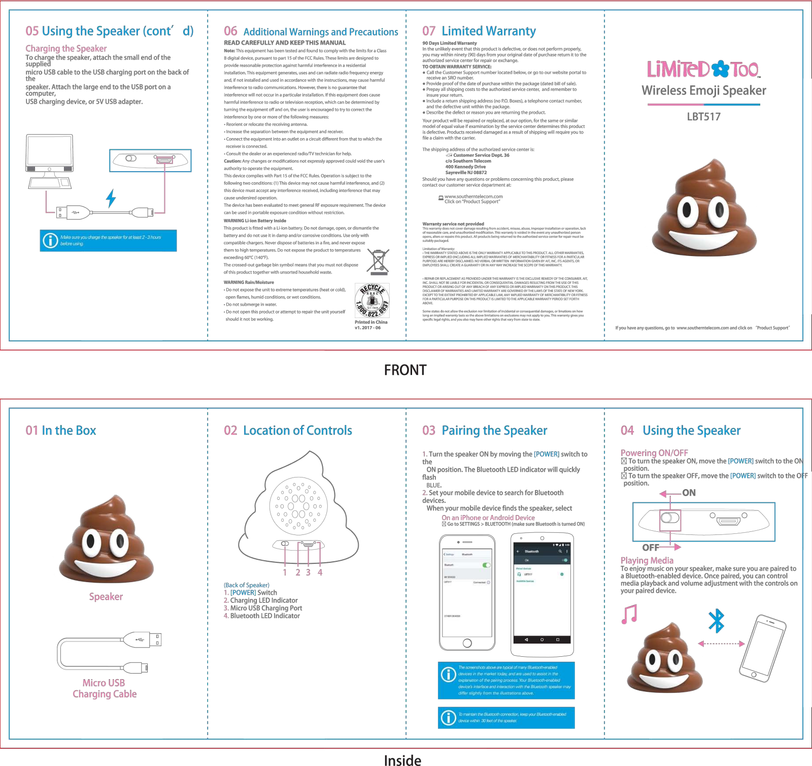 Limited TOO LBT517 User Manual