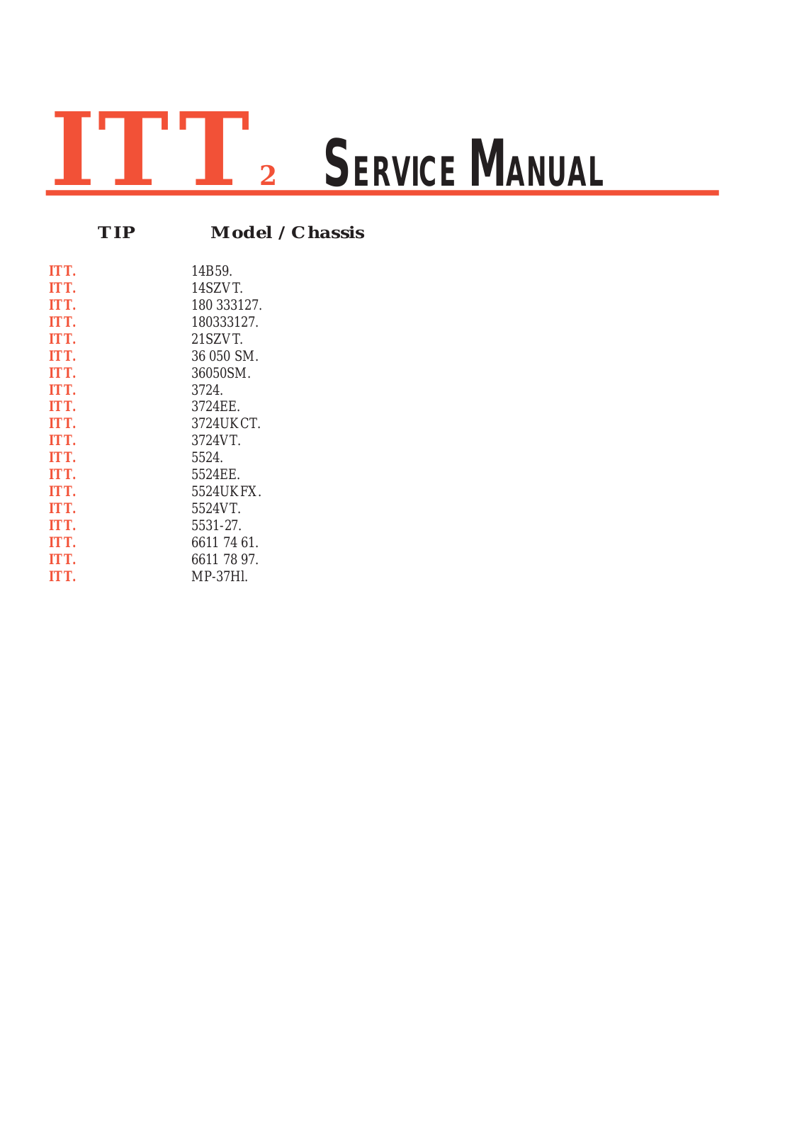 ITT 3724, 5524 Schematic