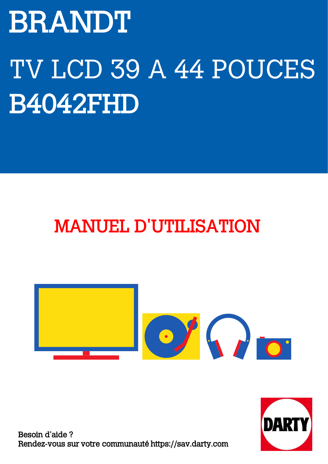 BRANDT B4042FHD User Manual