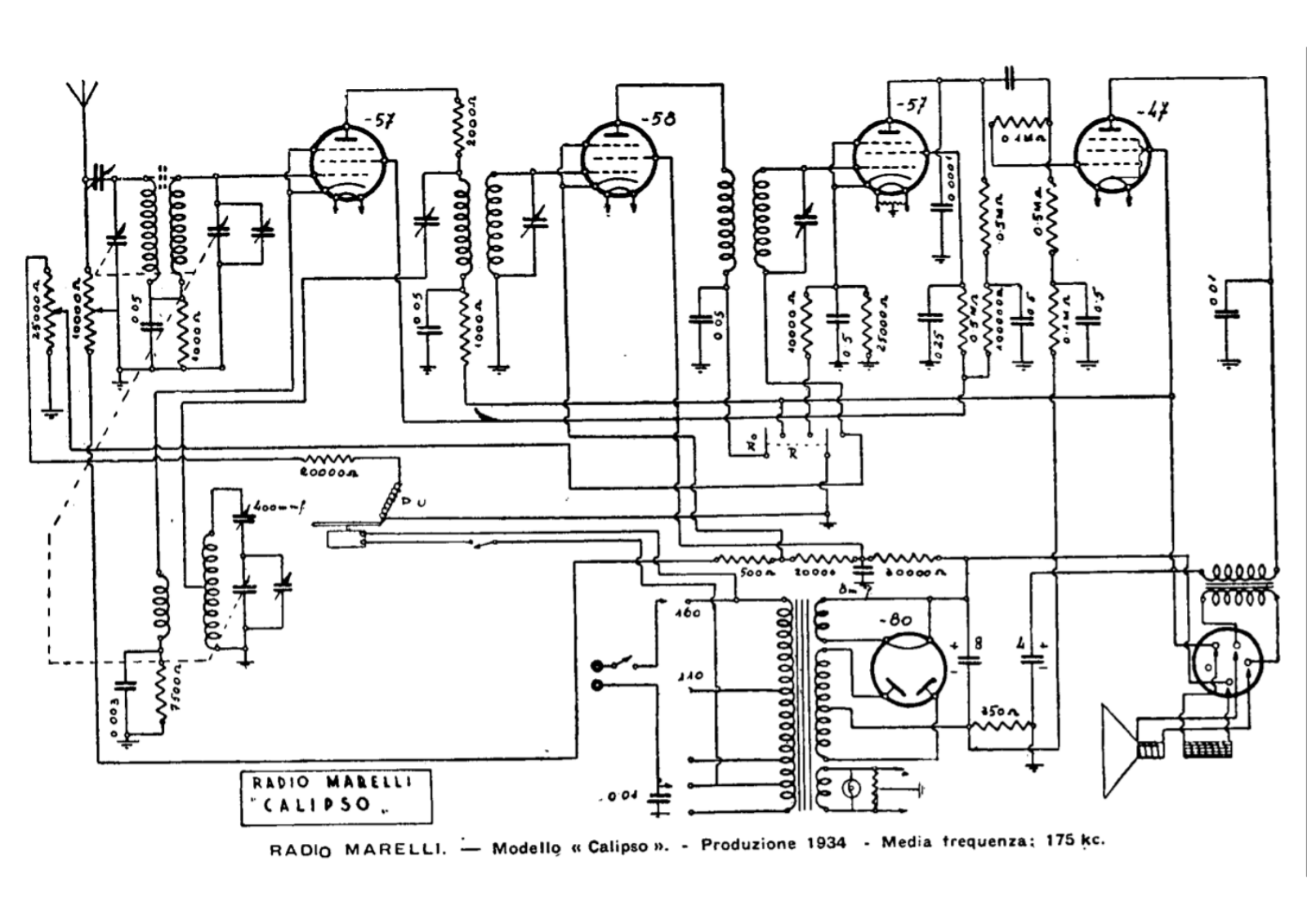 Radiomarelli calipso schematic