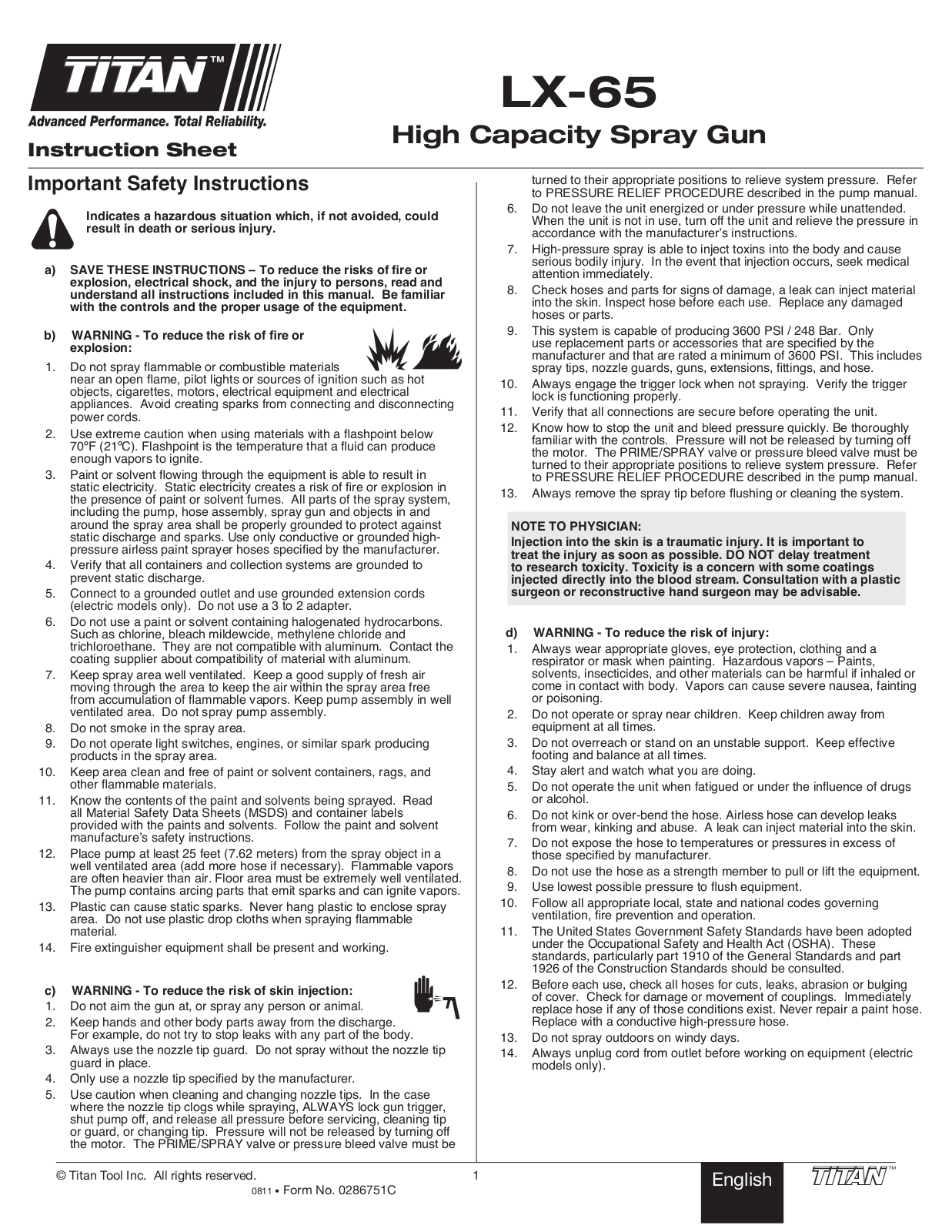 Titan LX-65 User Manual