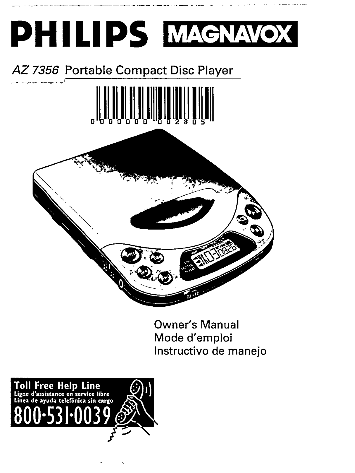Philips AZ7356/17 User Manual