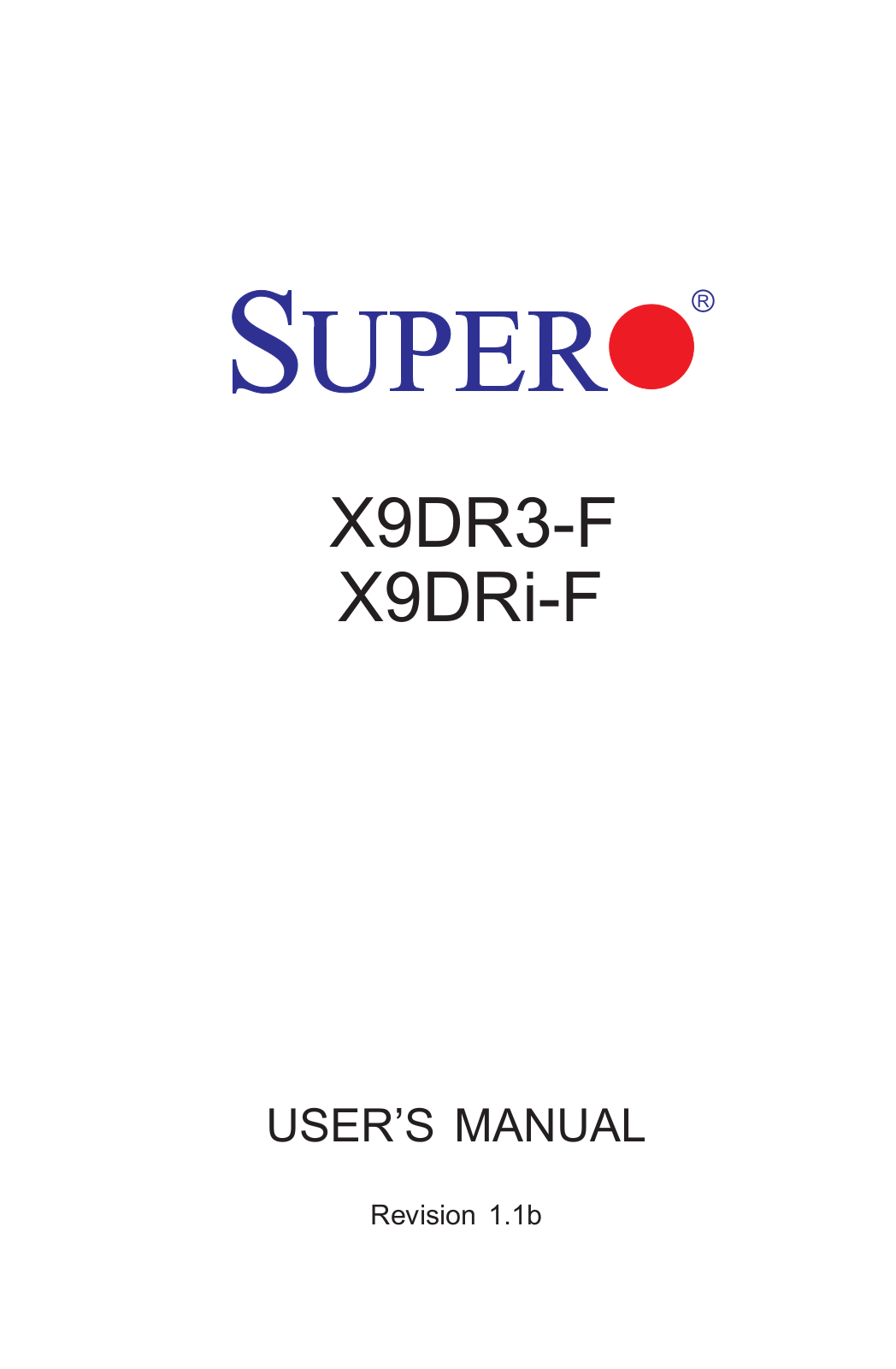 Supermicro X9DRi-F operation manual