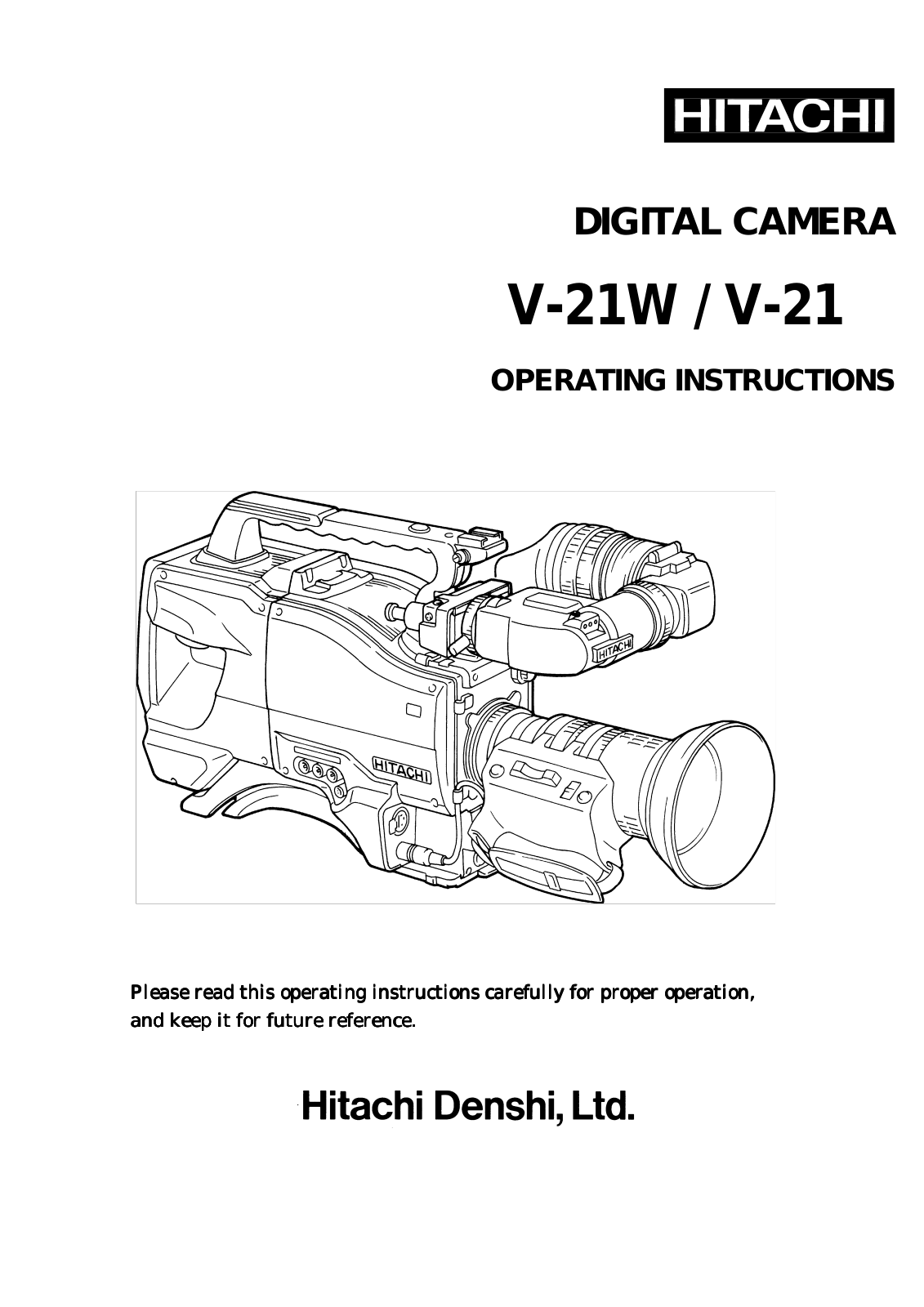 Hitachi V-21W, V-21 User Manual
