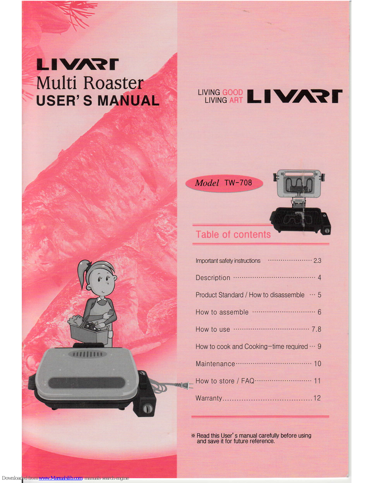 Livart TW-708 User Manual - ManualMachine.com