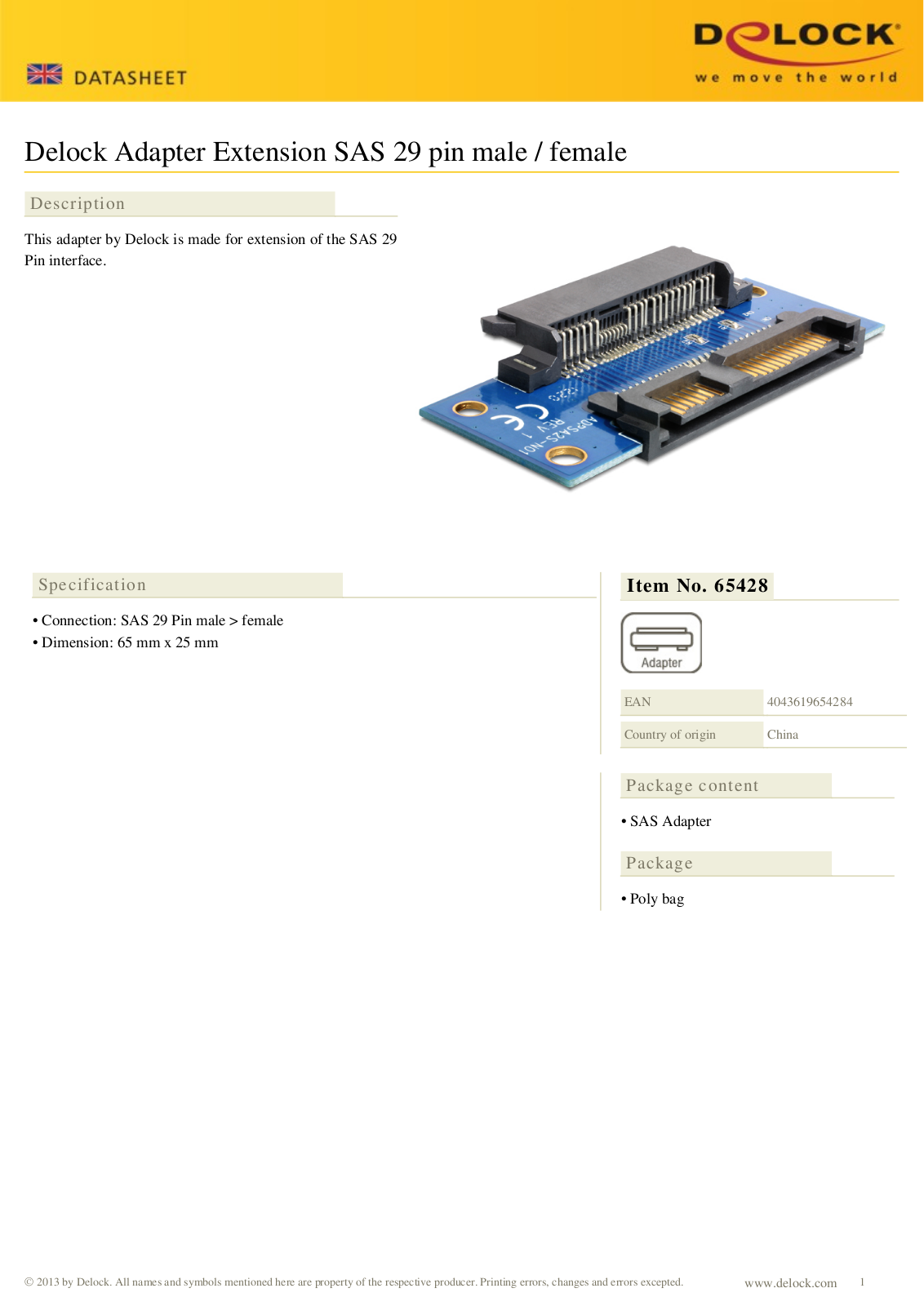 DeLOCK 65428 User Manual