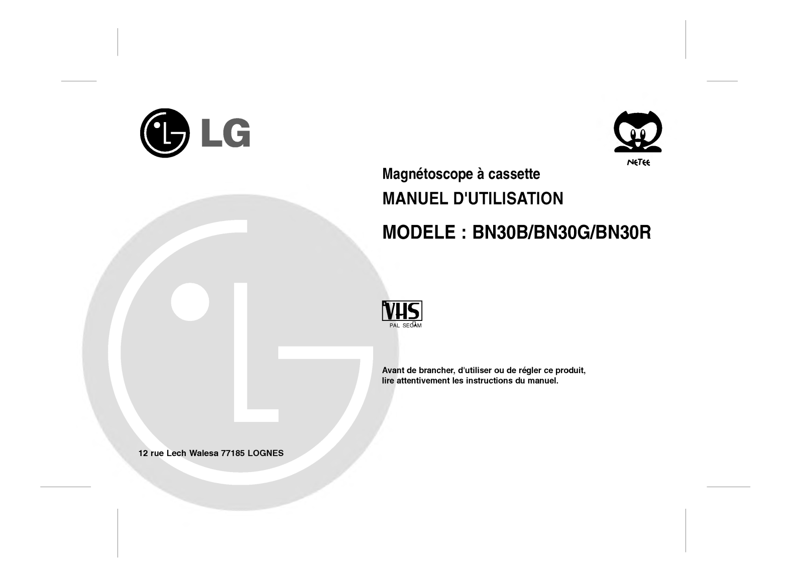 LG BN30B User Manual