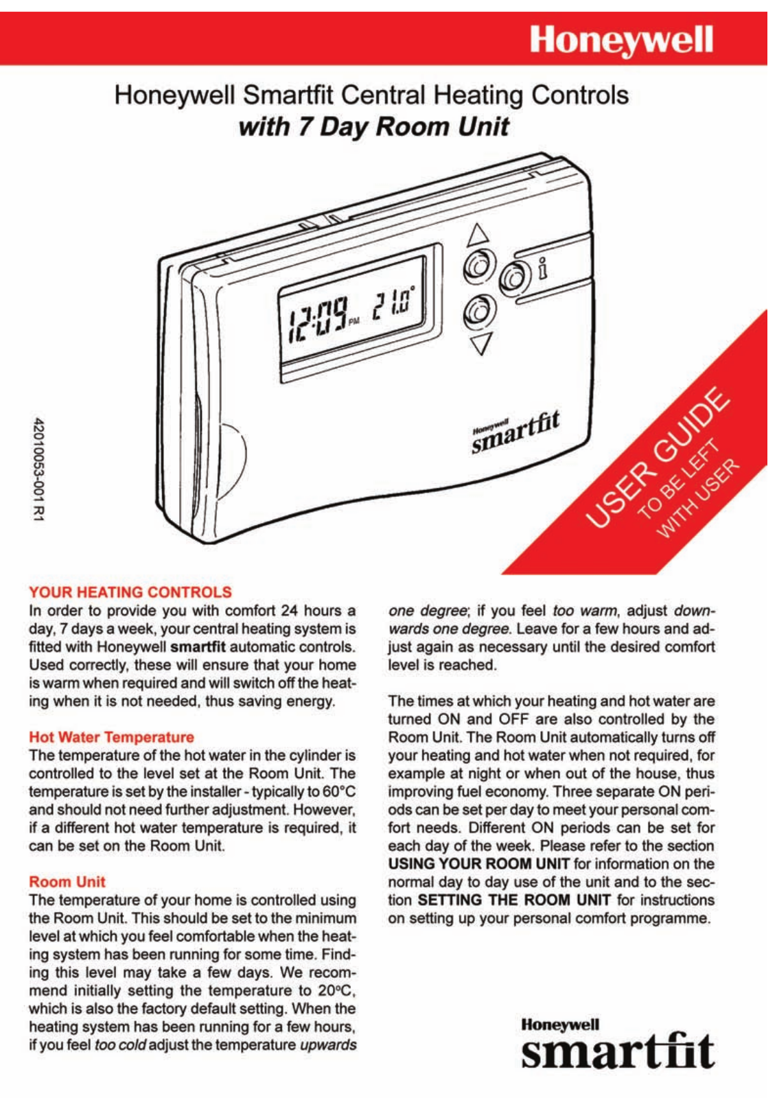 Honeywell smartfit User Manual