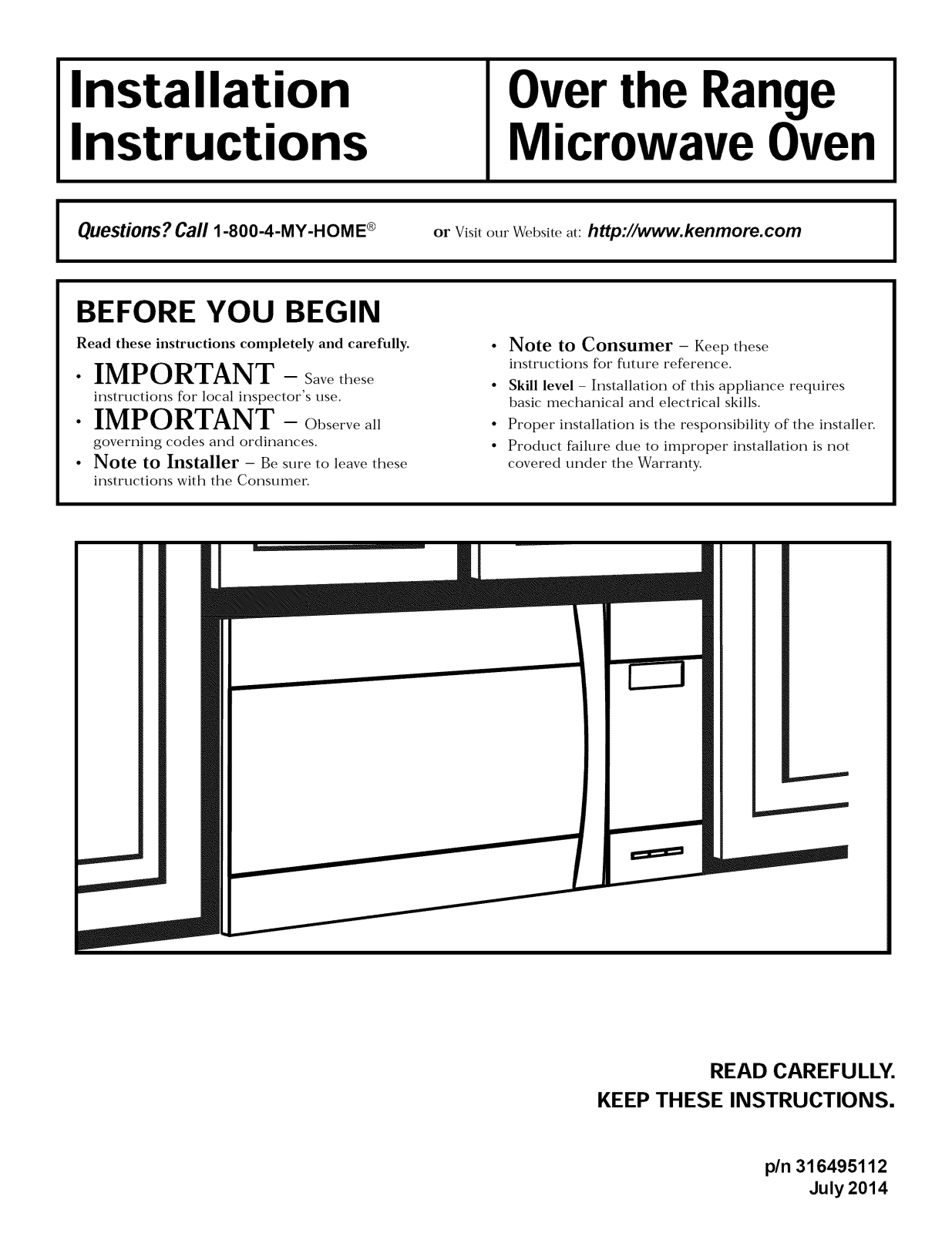 Kenmore 79080353310, 79080354310, 79080359310, 79083383710, 79083357710 Installation Guide - ManualMachine.com