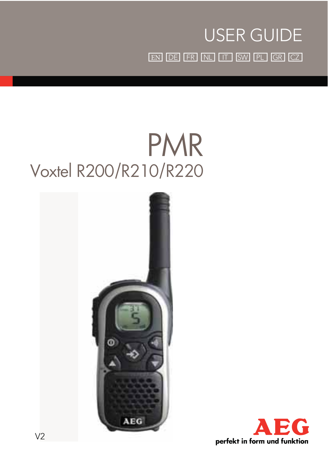 AEG Voxtel R200, Voxtel R210, Voxtel R220 User guide