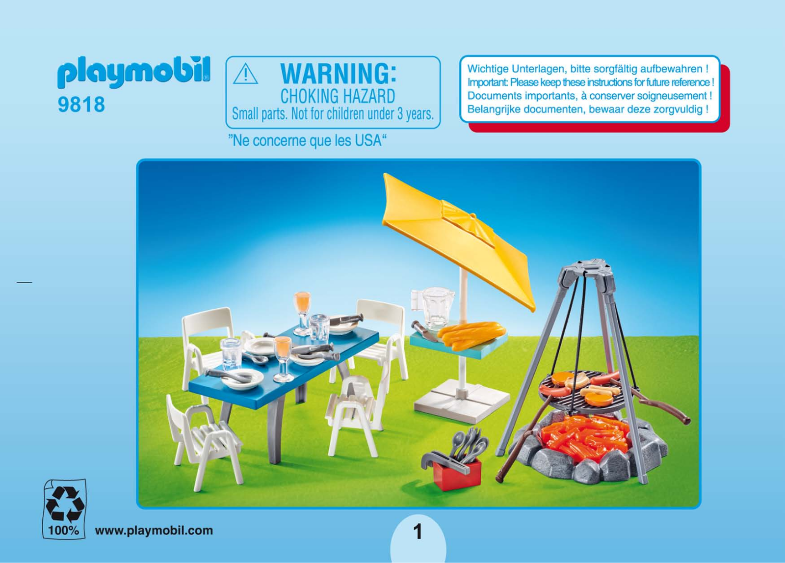 playmobil 9818 installation Guide