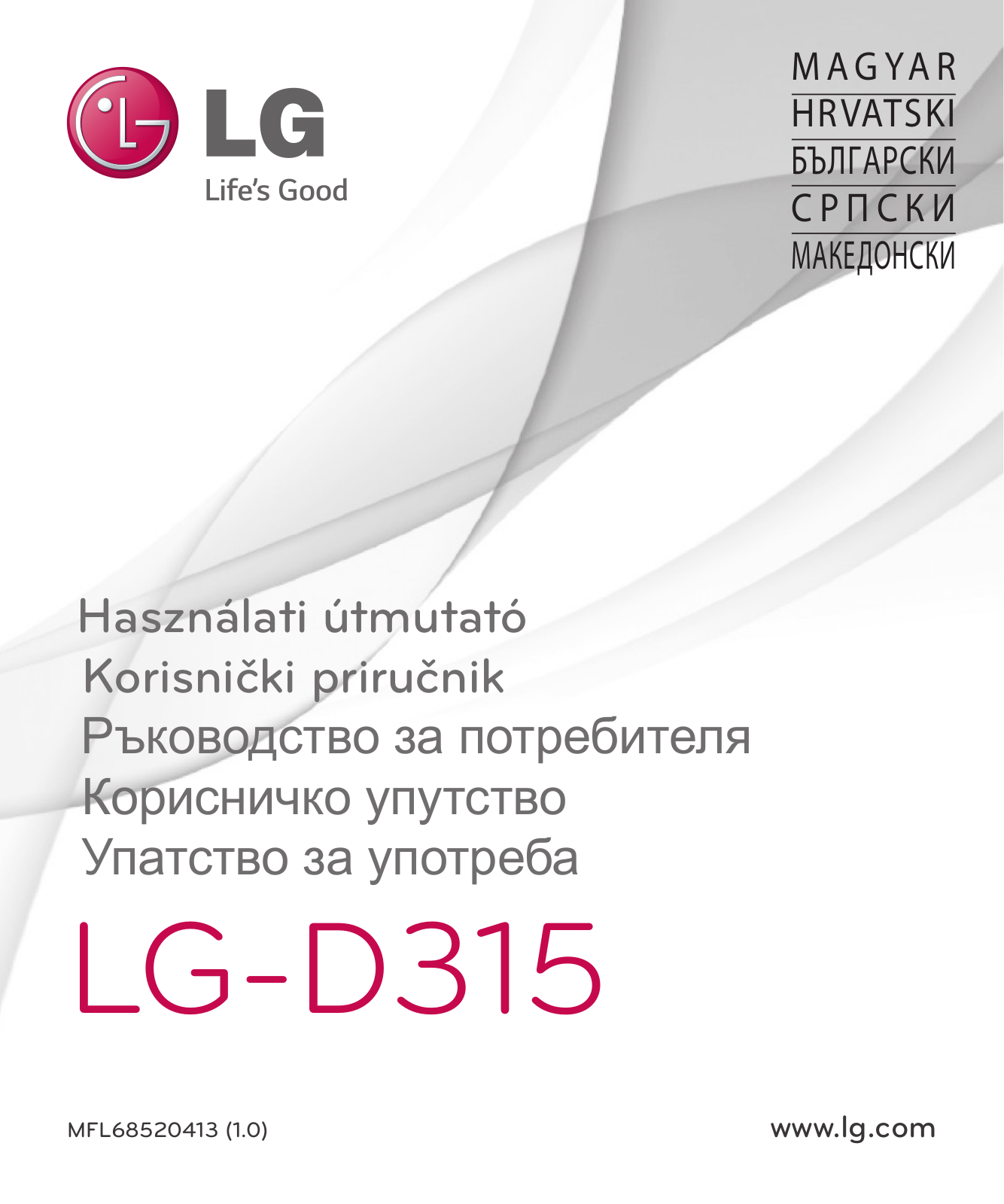 LG LGD315 User manual