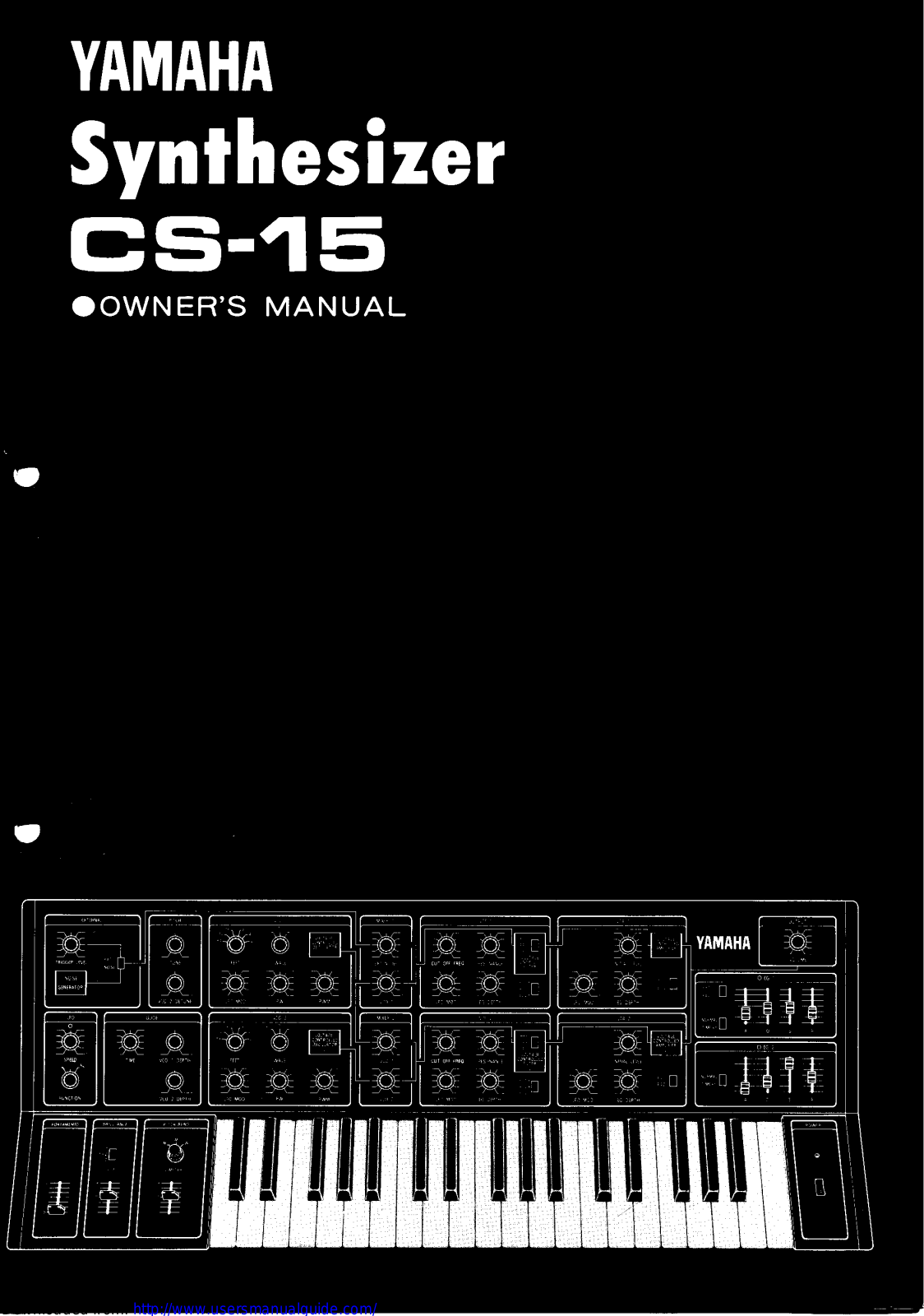 Yamaha Audio CS-15 User Manual