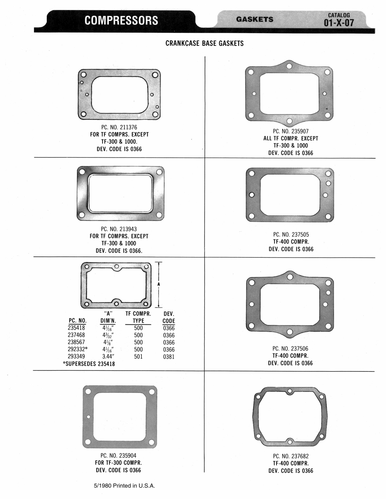 BENDIX 01-X-07 User Manual