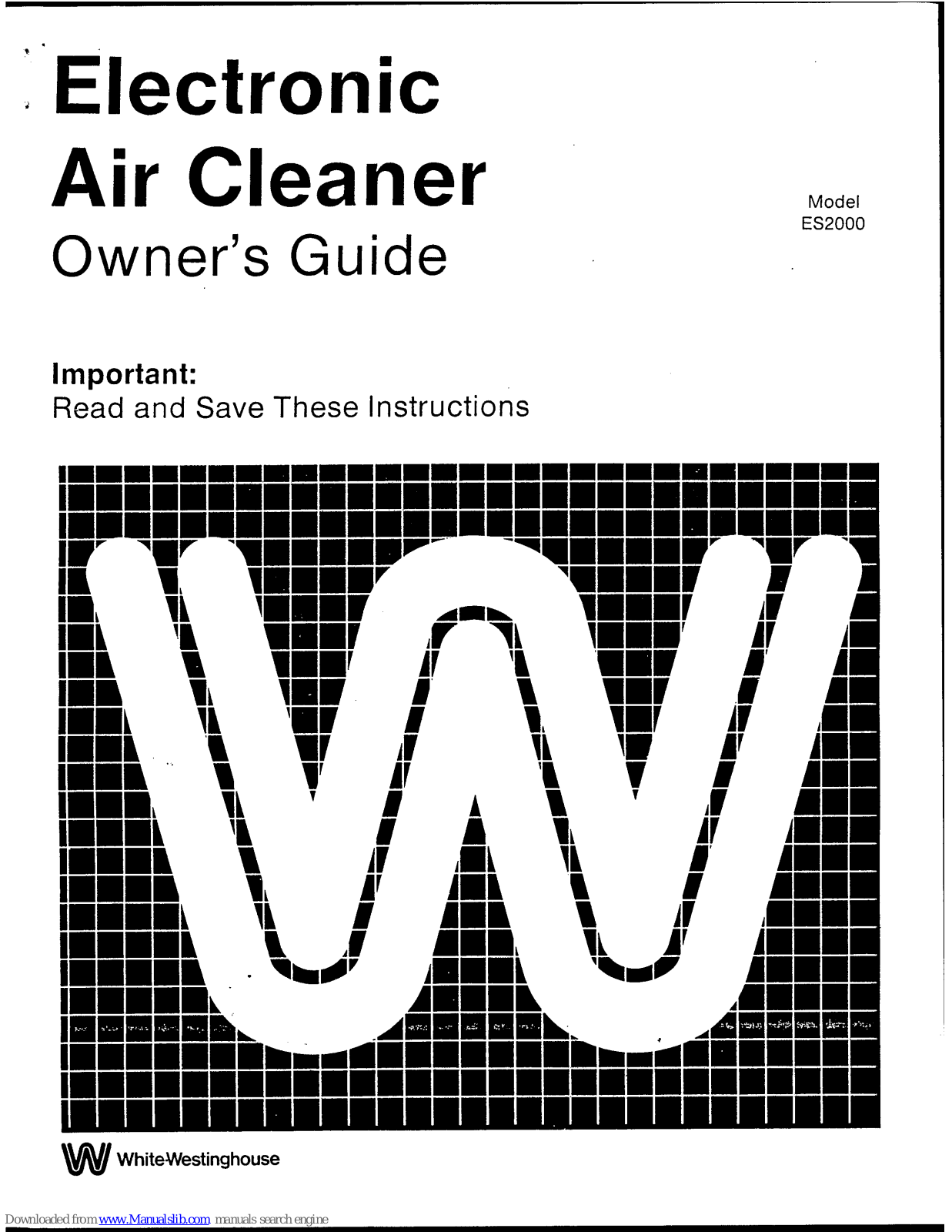 White-Westinghouse ES2000 Owner's Manual