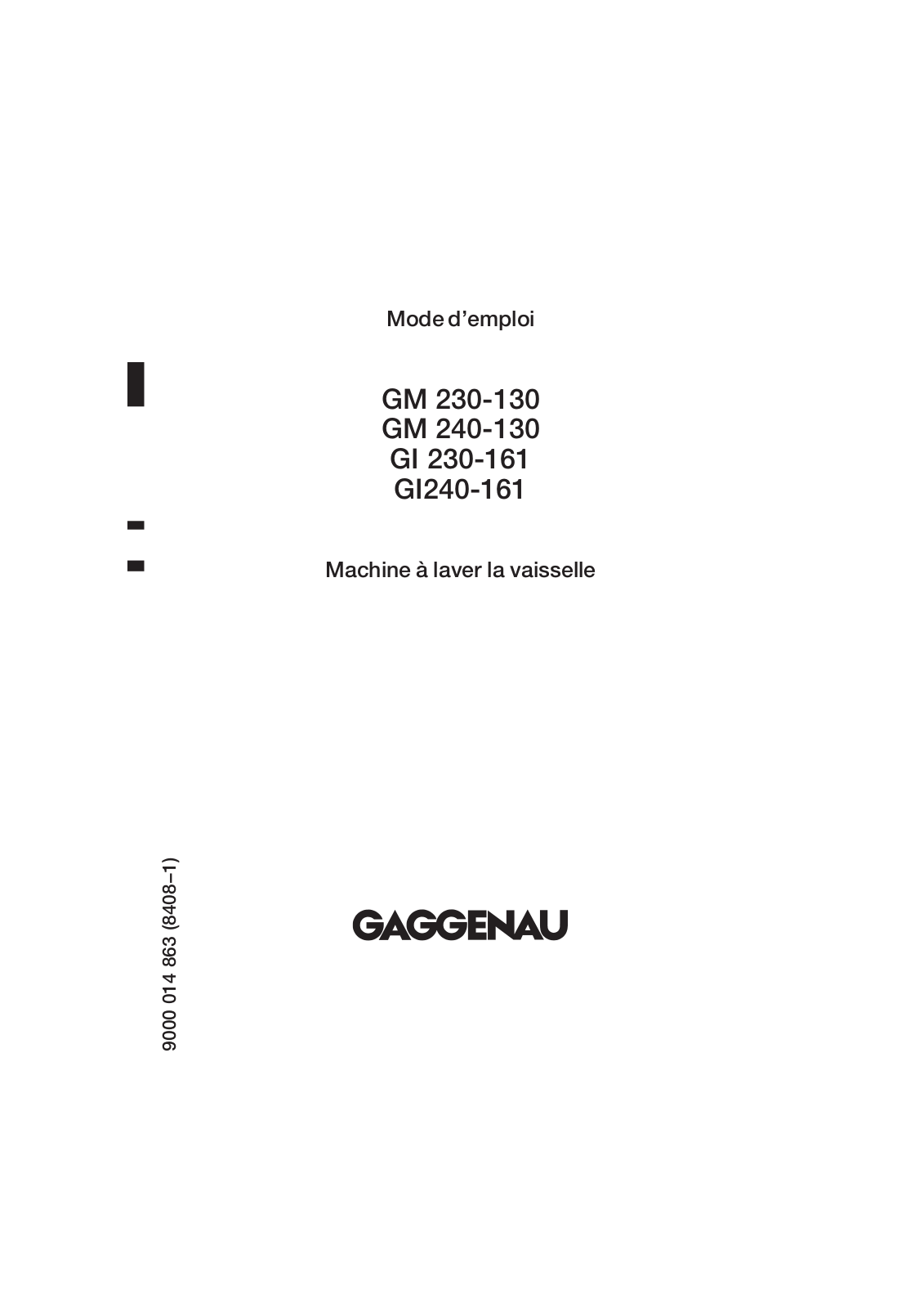 GAGGENAU GI 240161, GM 230 User Manual