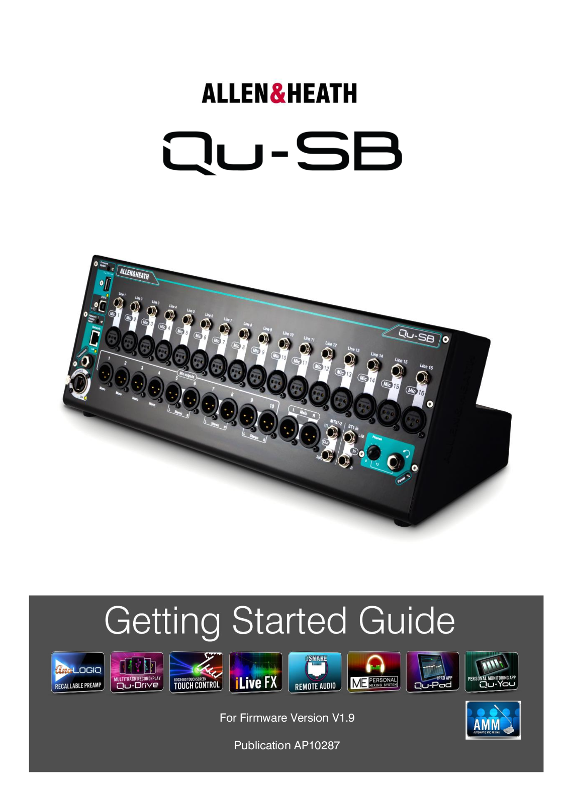 Allen & Heath QU-SB Getting Started Guide