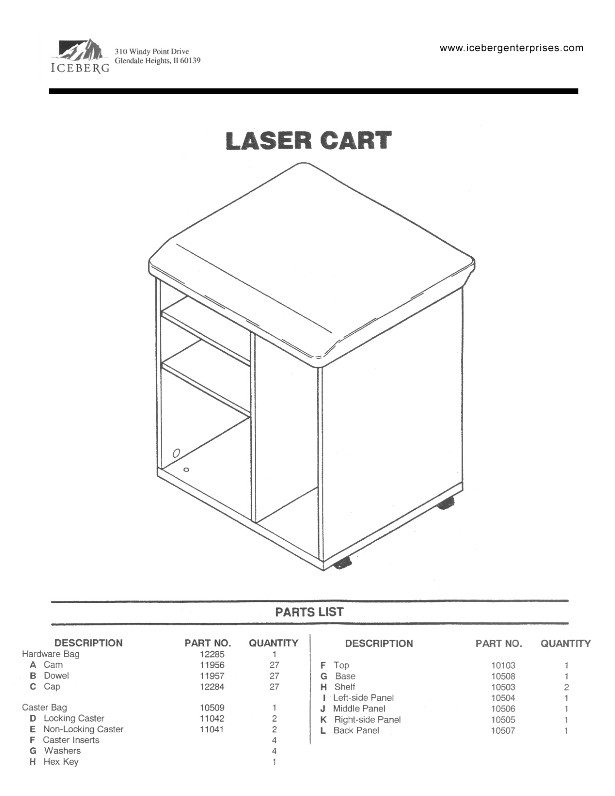 Iceberg LASERCART User Manual