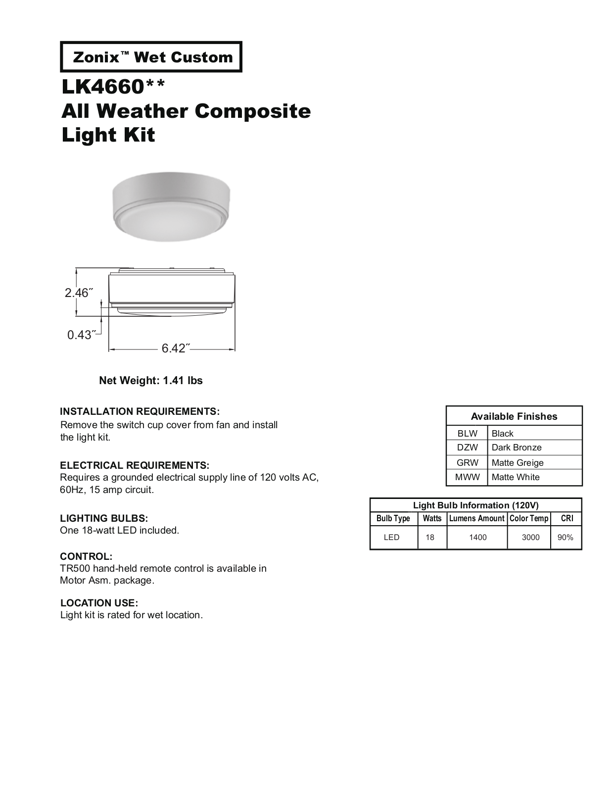 Fanimation KW10109 Installation & Assembly - ManualMachine.com
