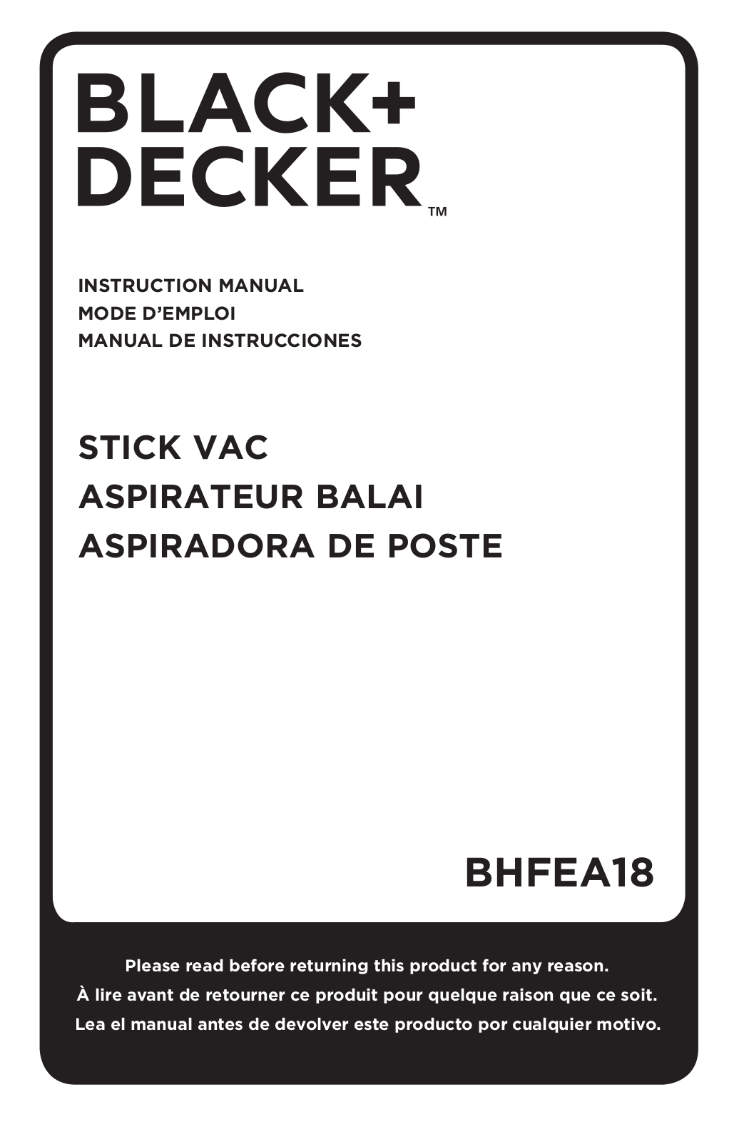 Black + Decker BHFEA18 User guide - ManualMachine.com