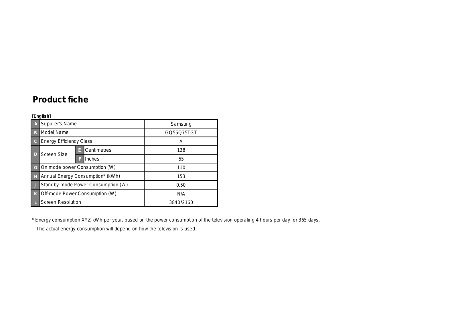 Samsung GQ55Q75T User Manual