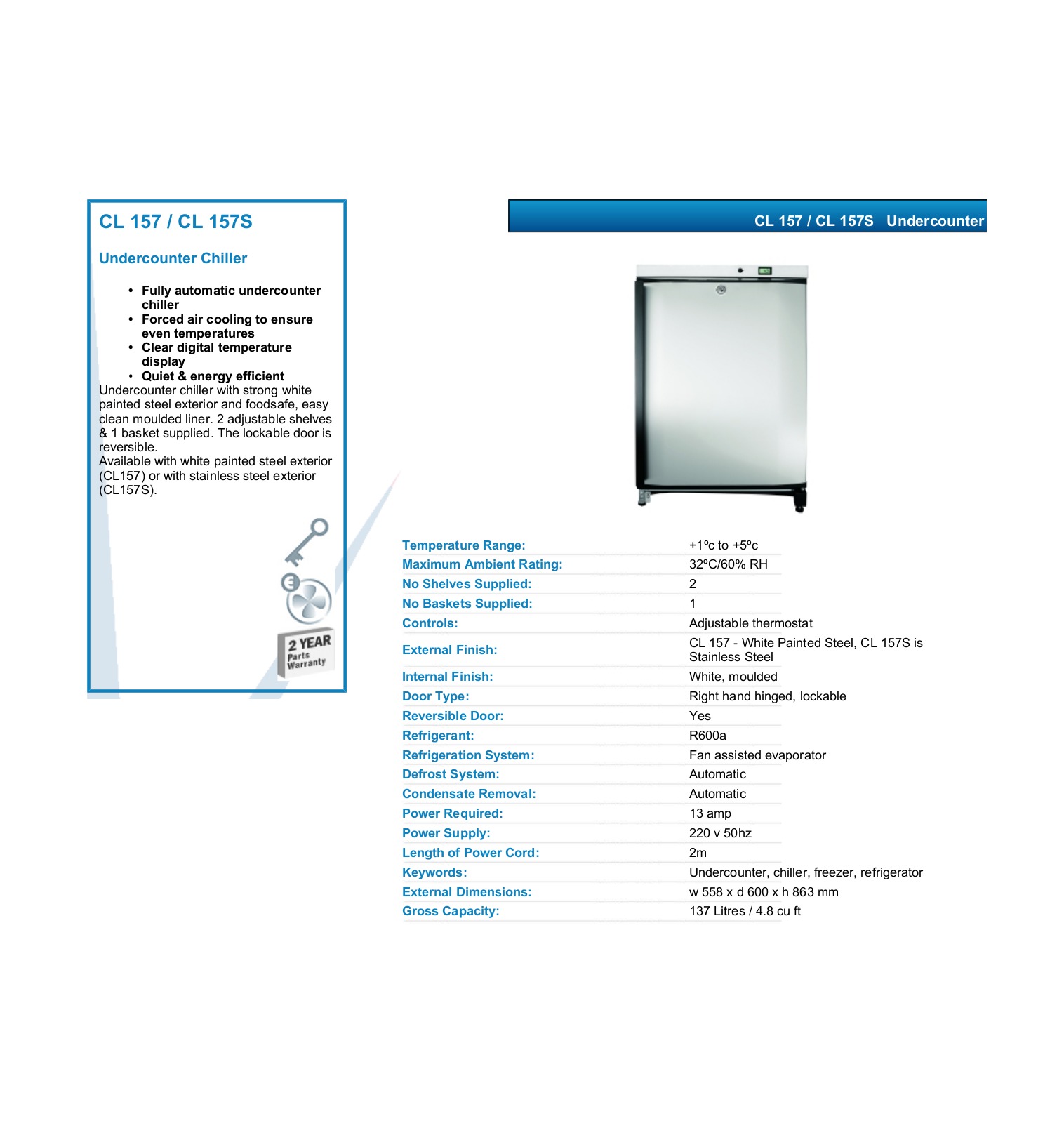 Valera CL 157S, CL 157 DATASHEET