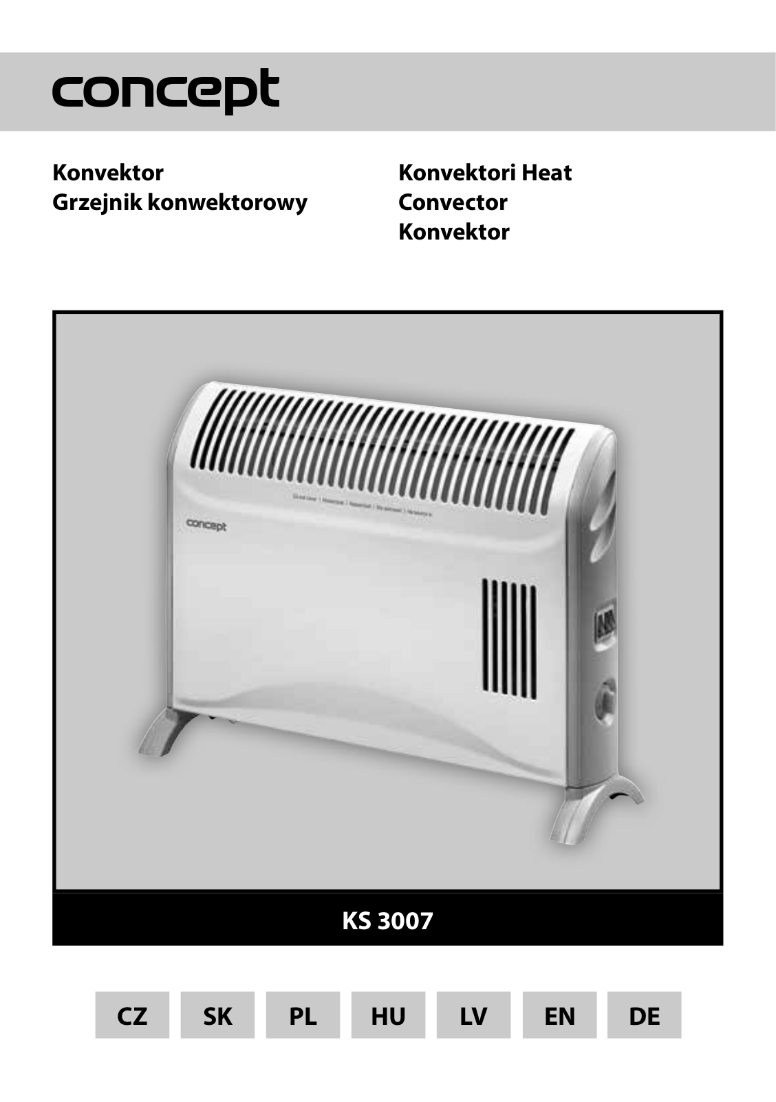 Concept KS-3007 Operating Instructions