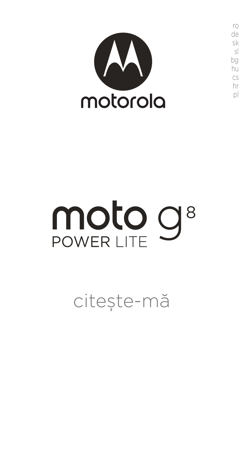 Motorola Moto G8 Power Lite User Manual