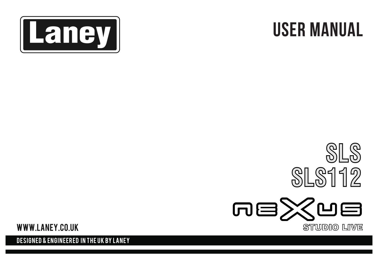 Laney SLS112, SLS User Manual