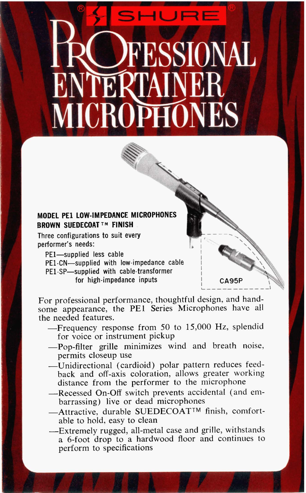 Shure PE1 User Guide - ManualMachine.com