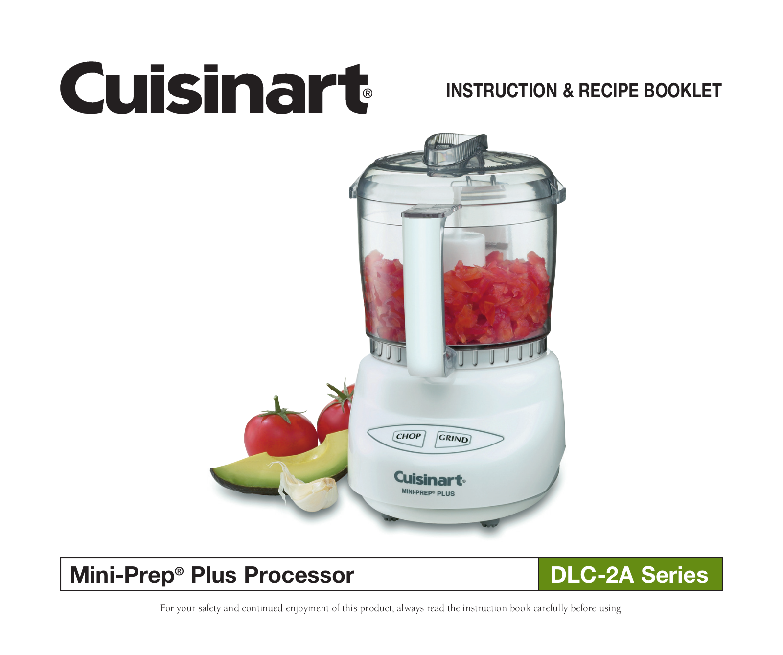 Cuisinart DLC-2A Instruction Manual