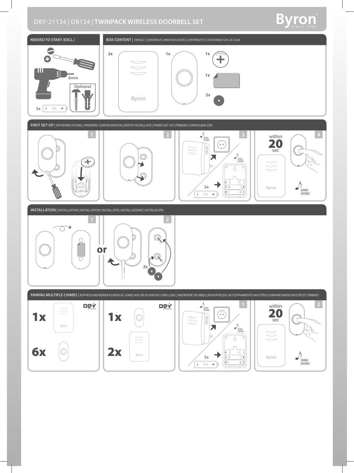 Byron DBY-21134 User manual