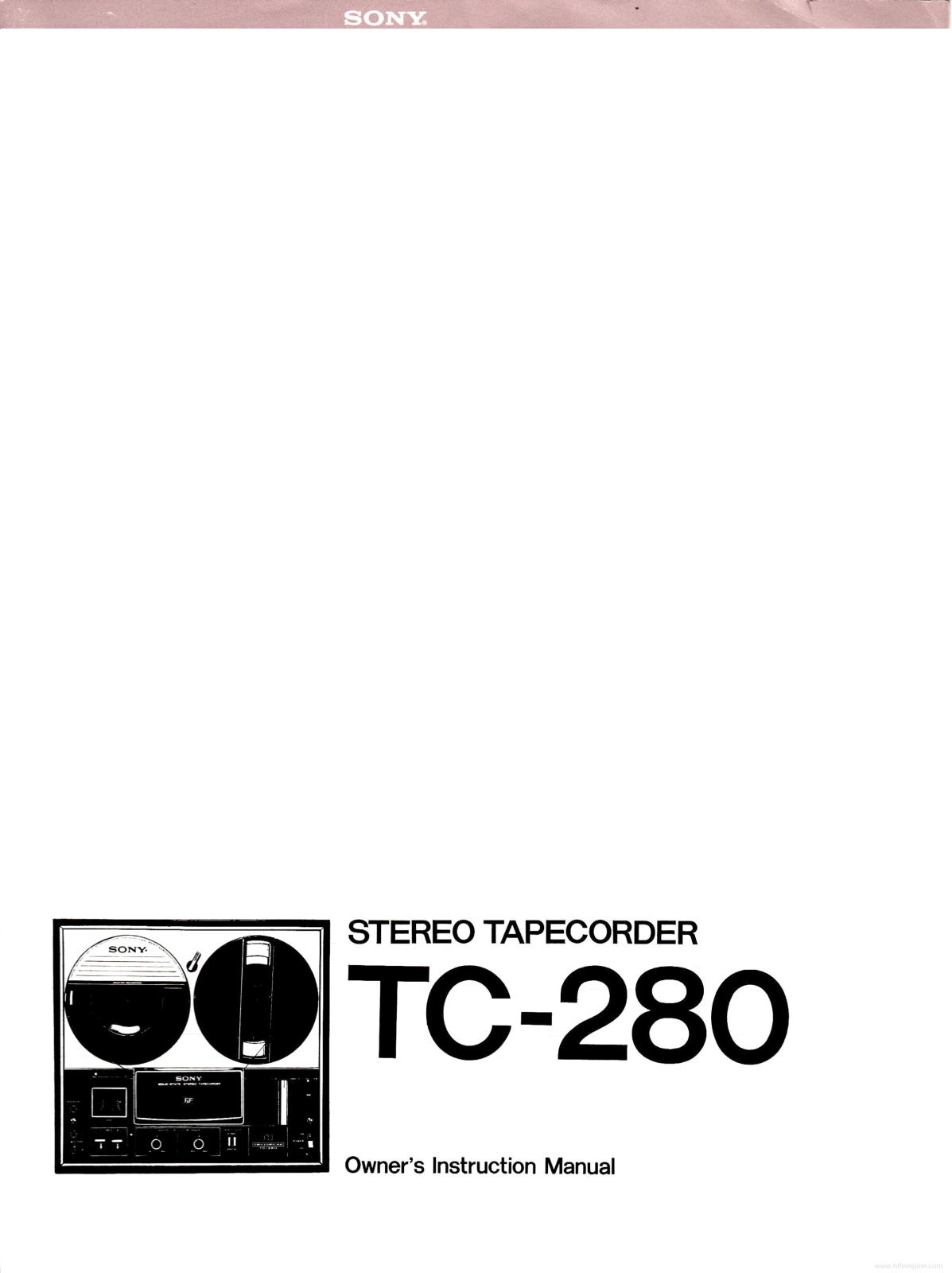 Sony TC-280 Owners Manual