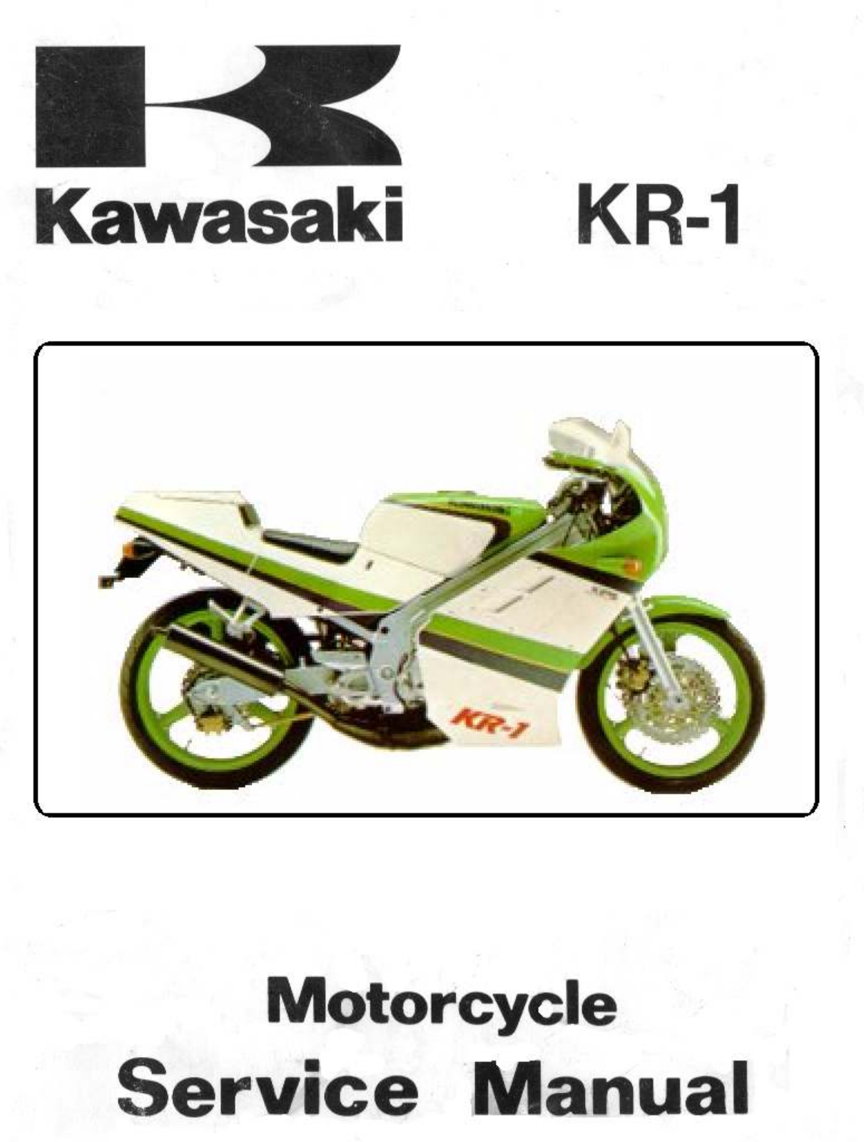 Kawasaki KR250 User Manual
