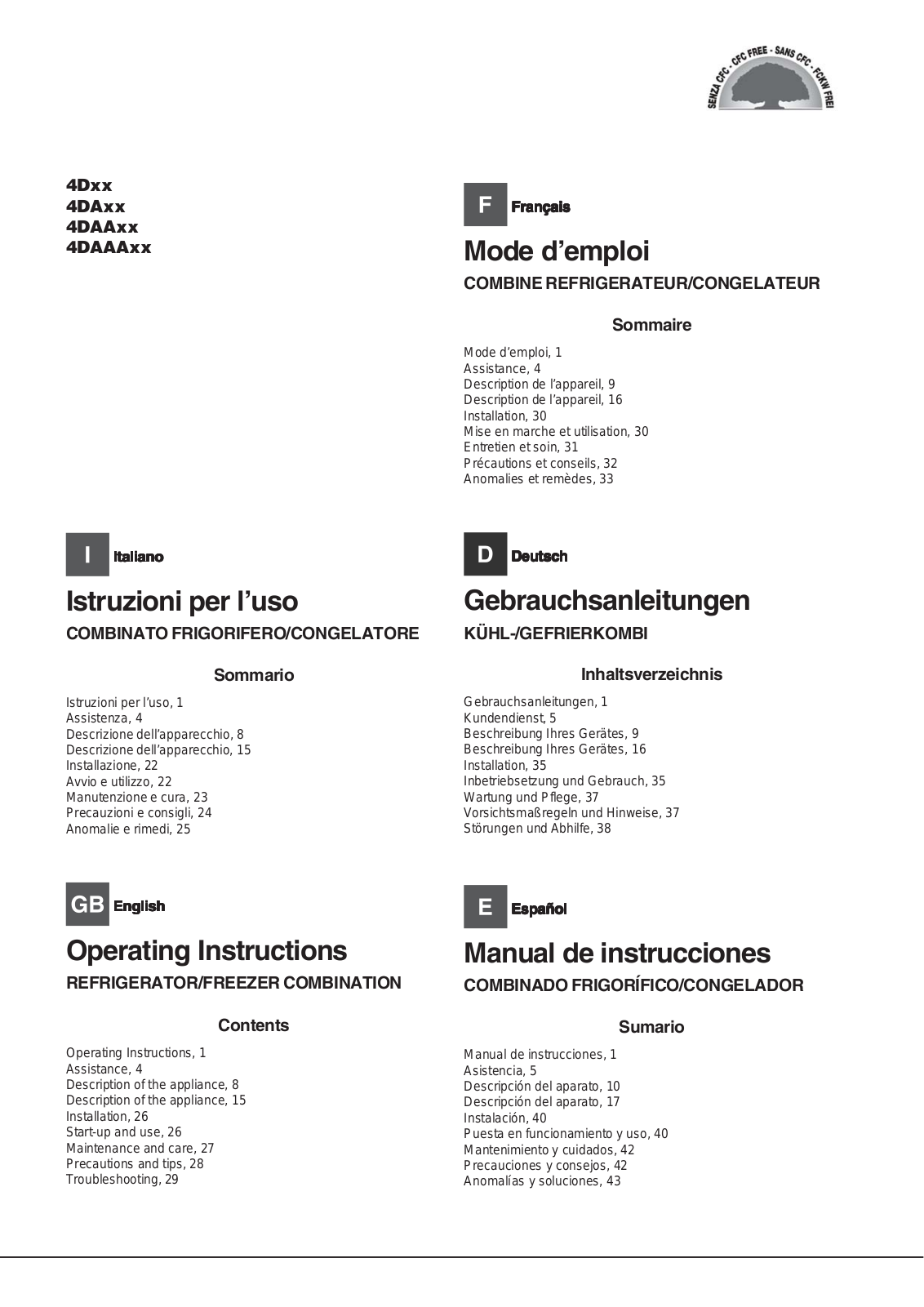 HOTPOINT 4DAAB-HA User Manual