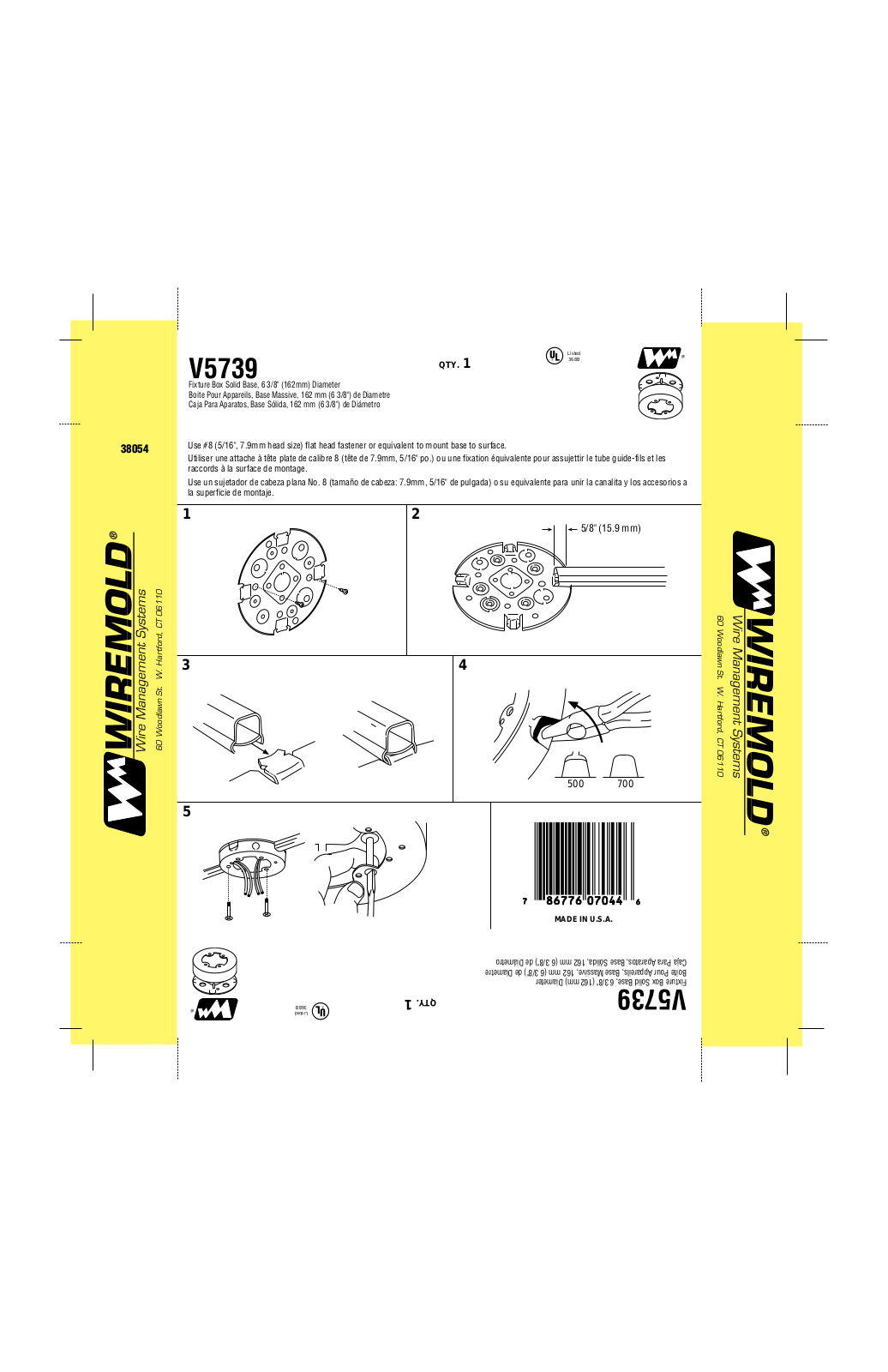 Wiremold V5739 Installation Manual - ManualMachine.com