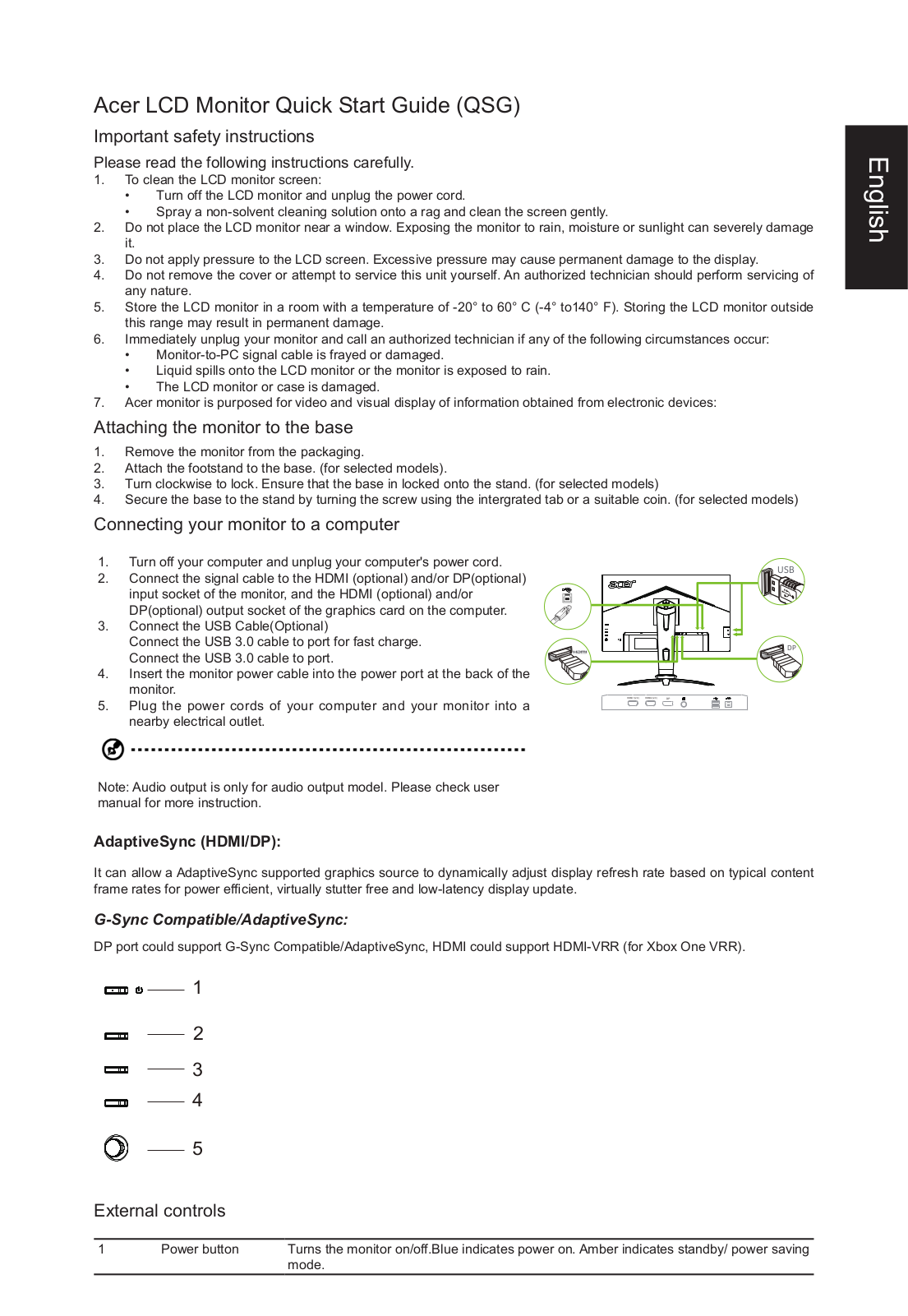 Predator UM.HX3EE.P20 Quick Start Guide - ManualMachine.com