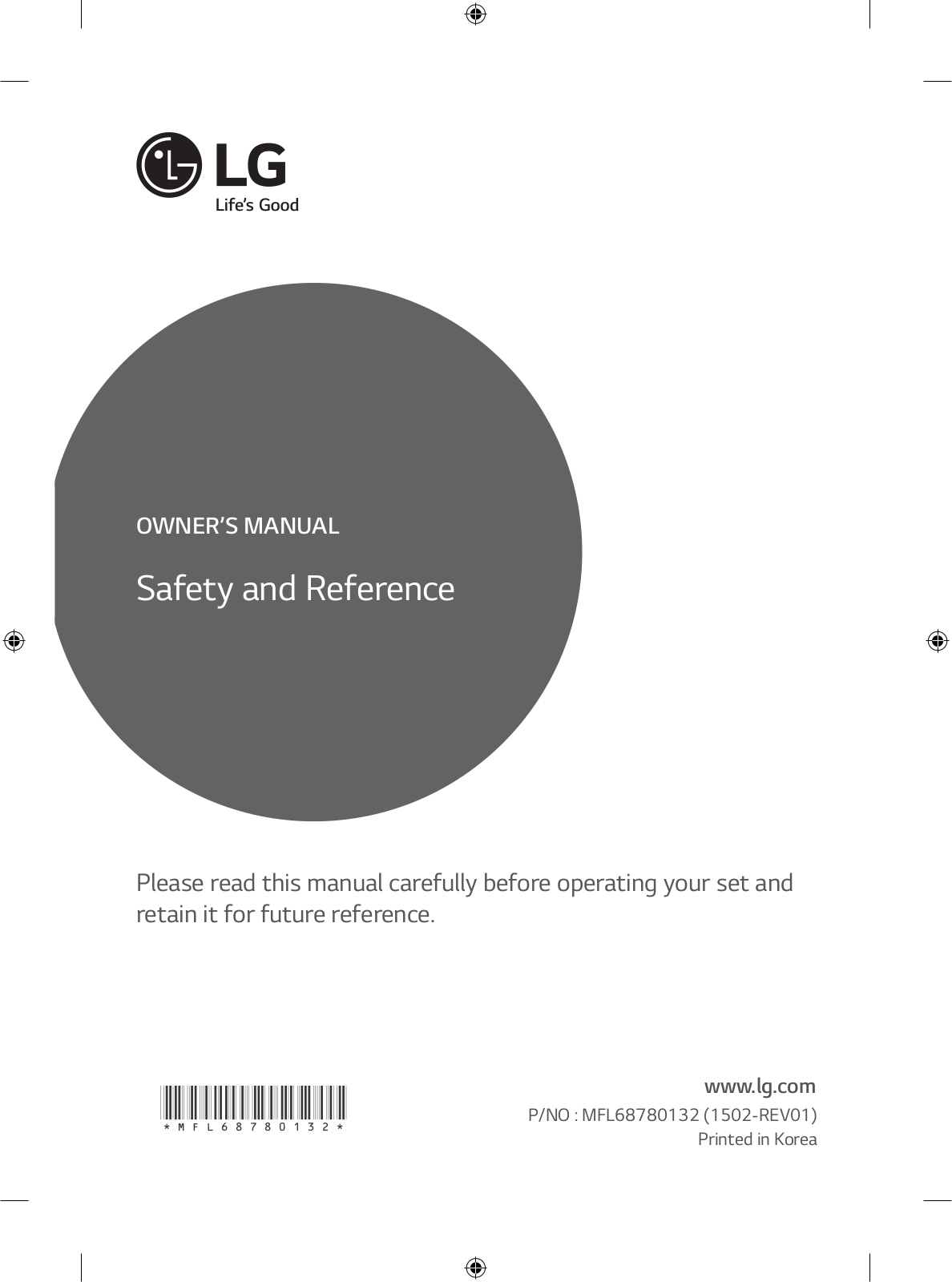 LG 55UF950 User Manual