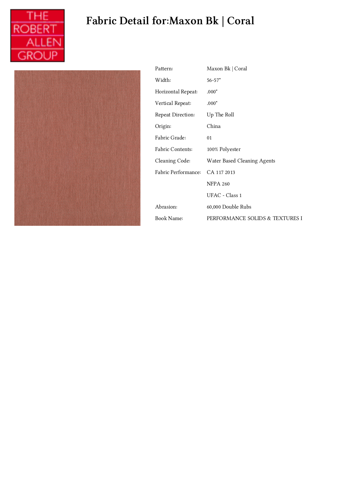Robert Allen RALF1916 Specifications - ManualMachine.com