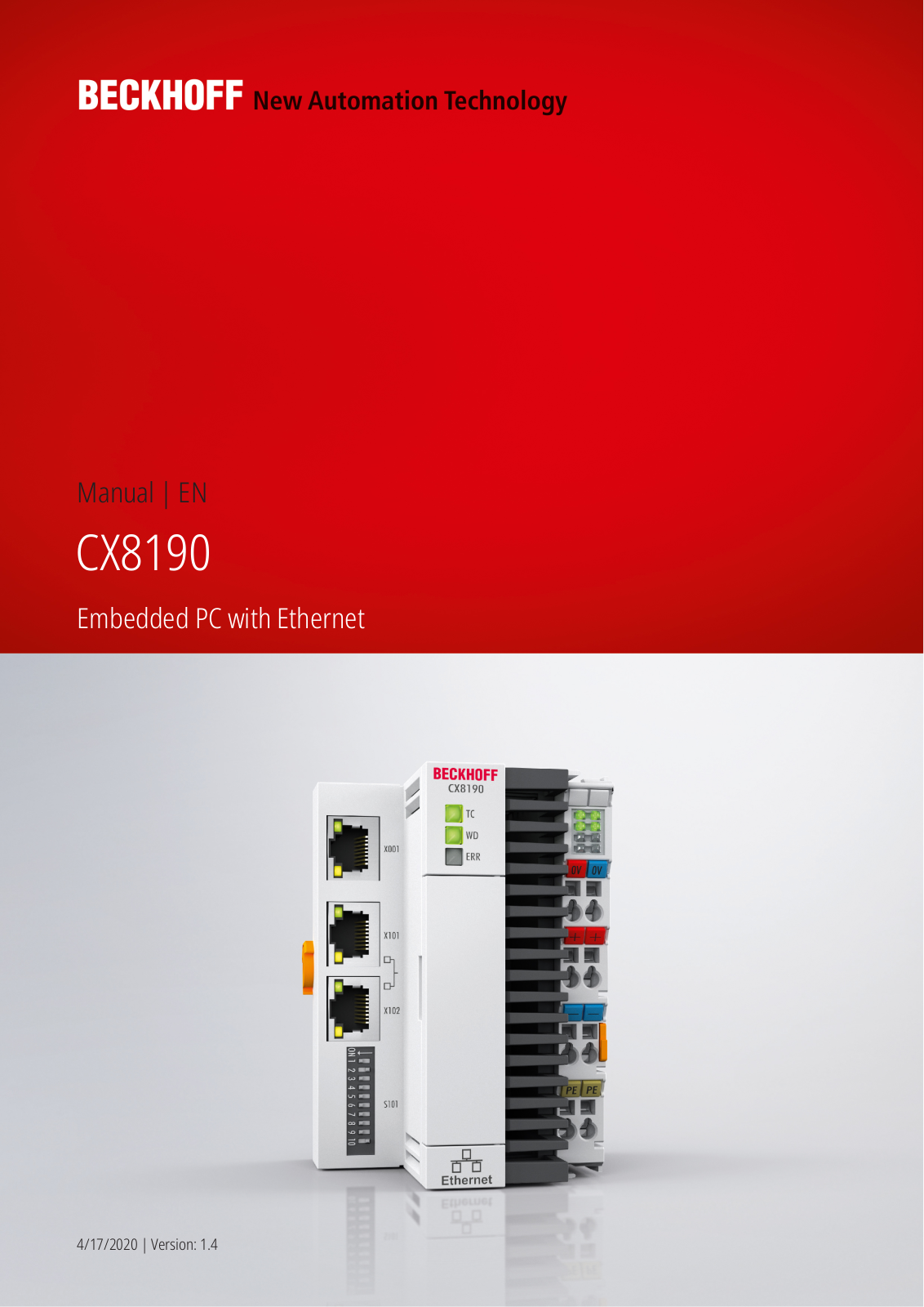 Beckhoff CX8190 Users guide