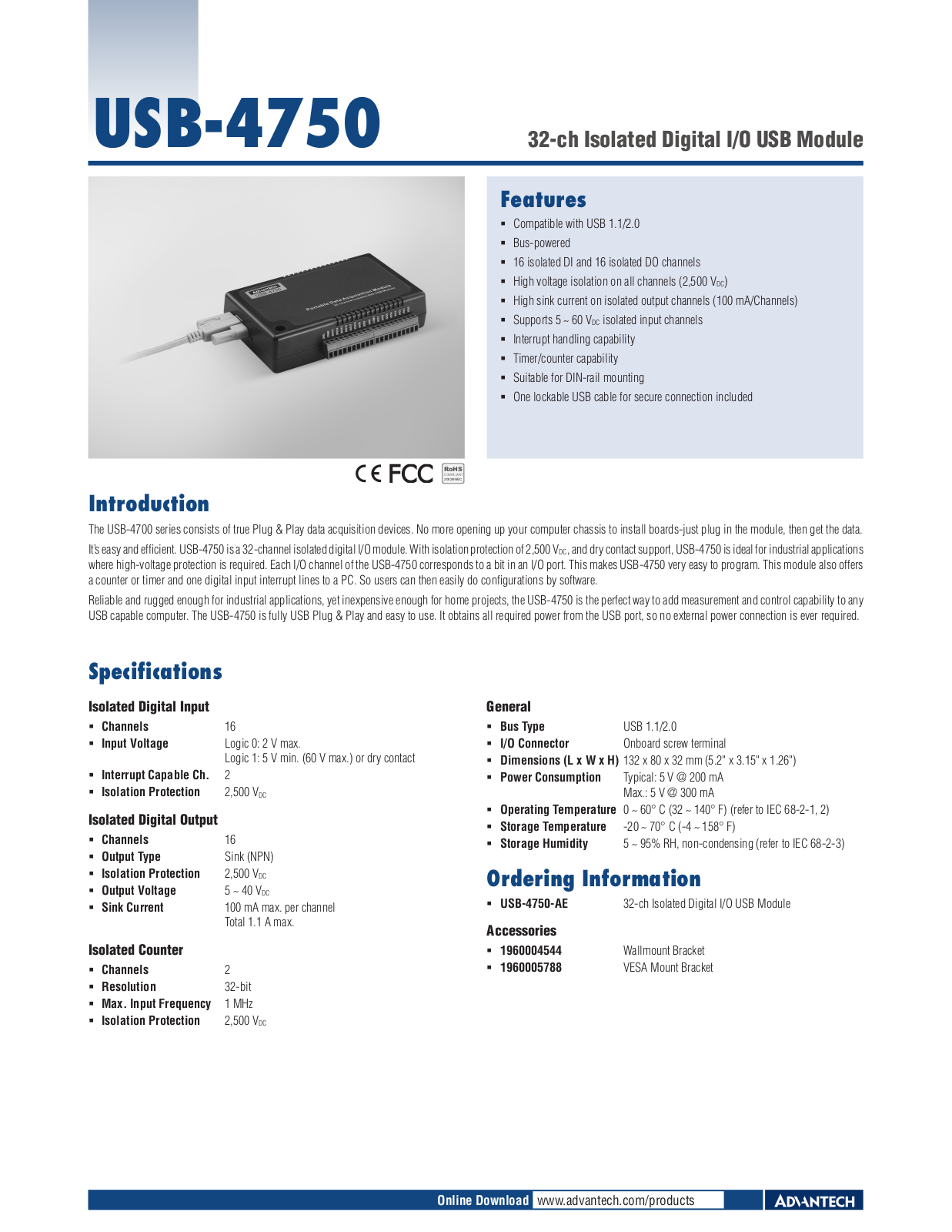 Impulse USB-4750 User Manual