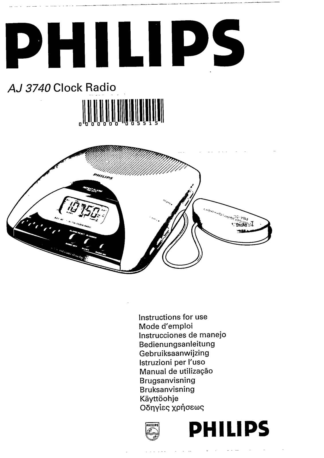 Philips AJ3740/00S, AJ3740/00 User Manual