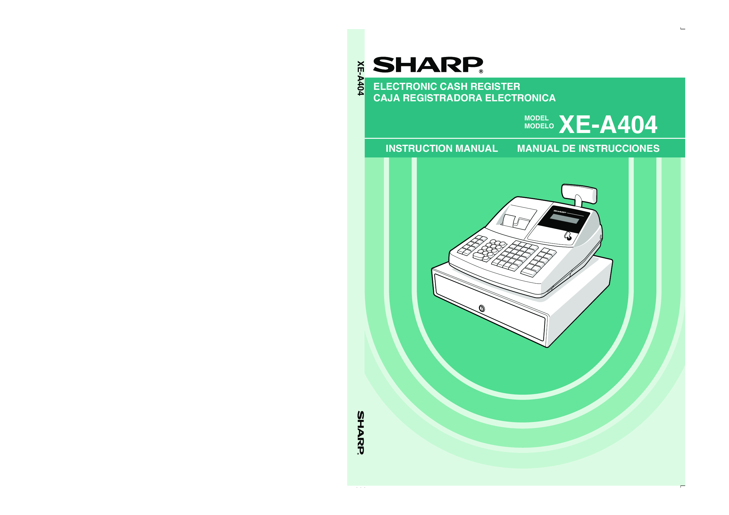 Sharp XE-A404 User Manual