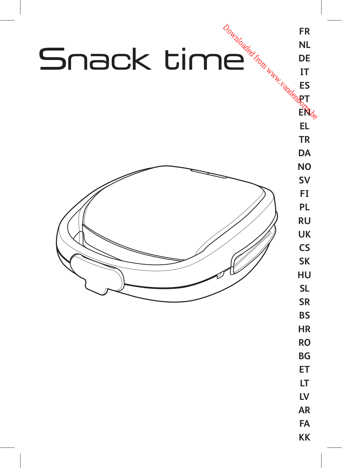 TEFAL SW341312 User Manual