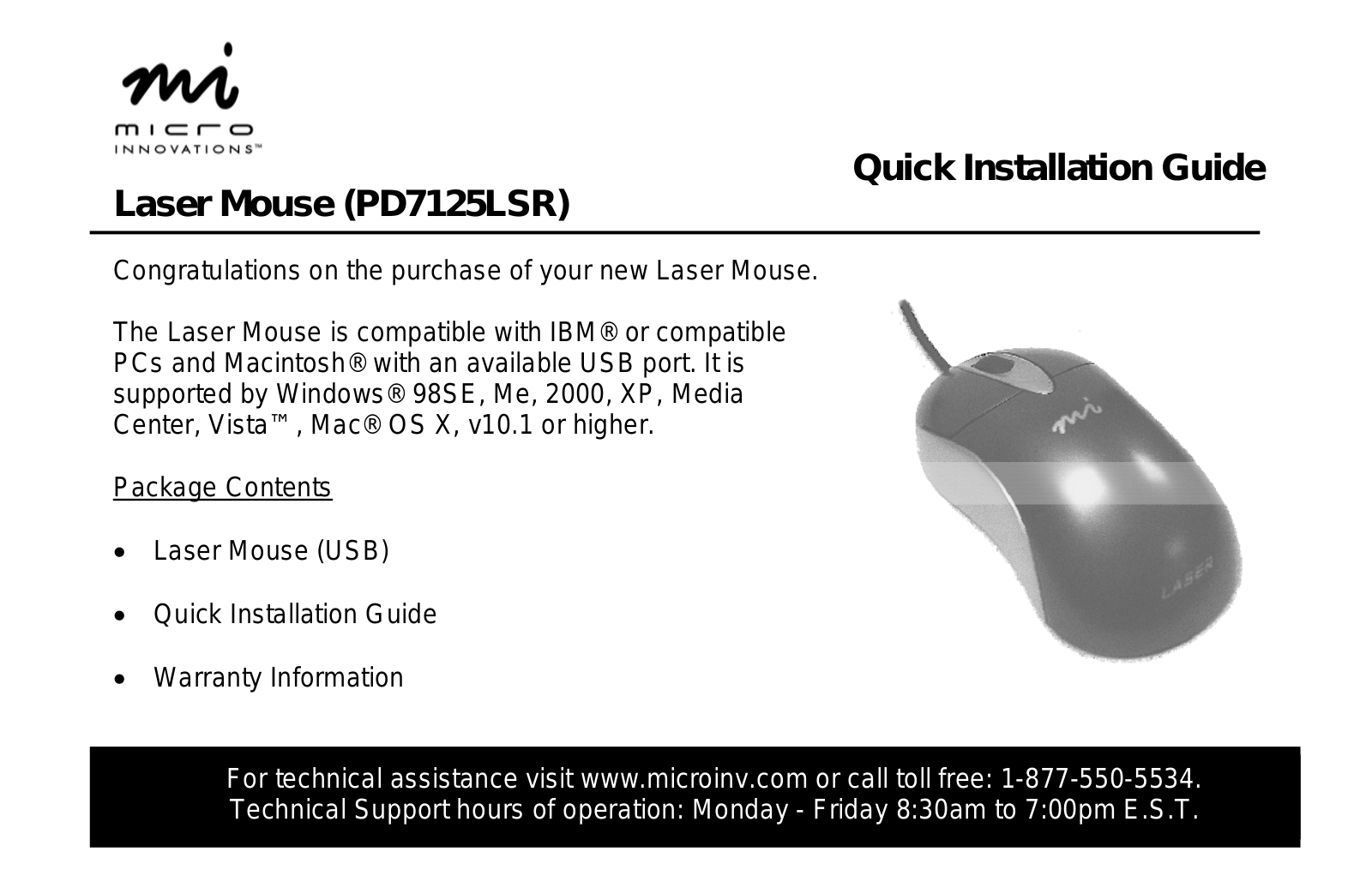 Micro Innovations PD7125LSR User Manual