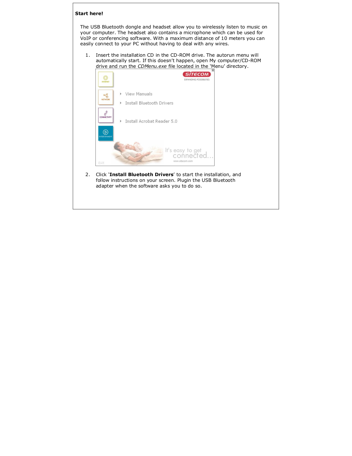 Sitecom CN-531 Quick installation guide