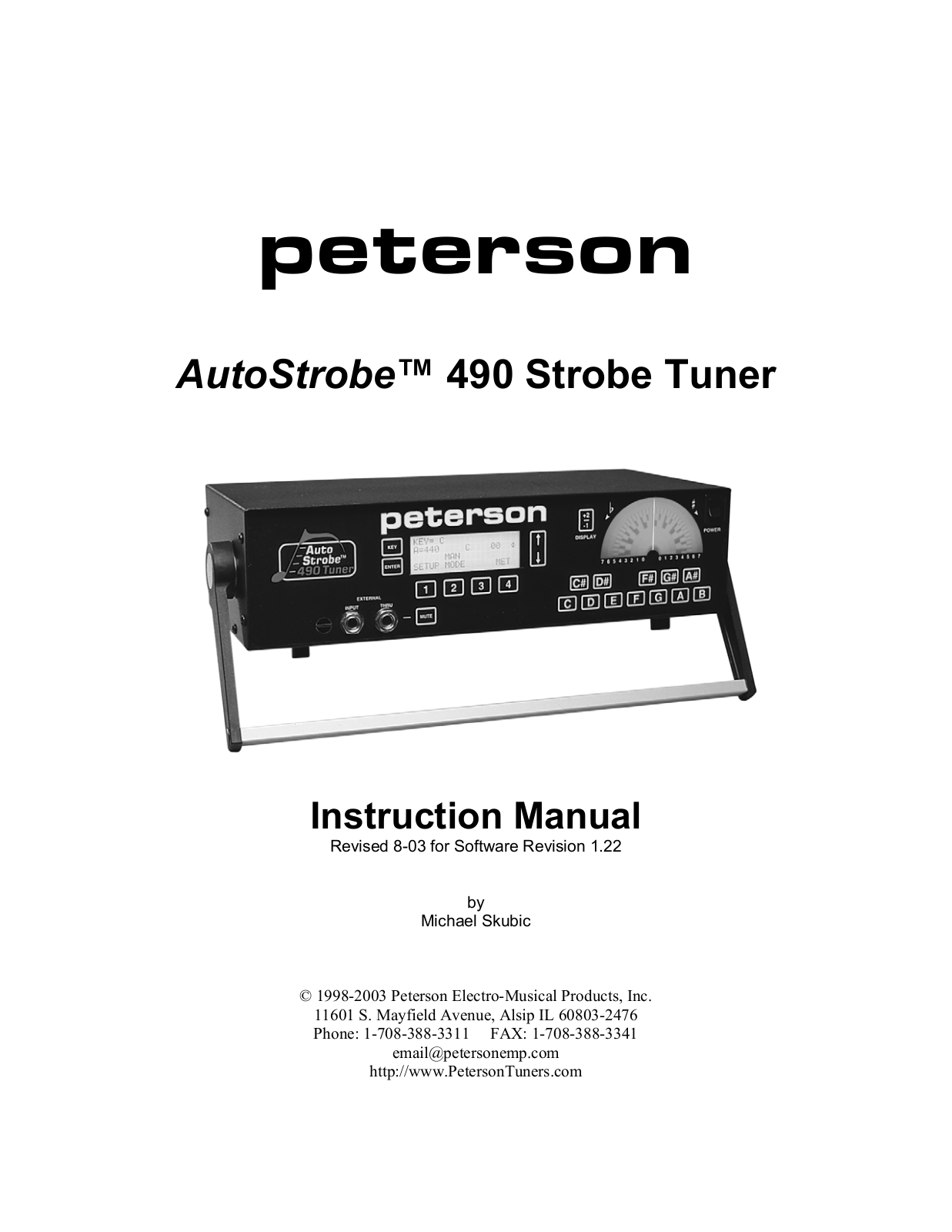 Peterson 490 Users Manual